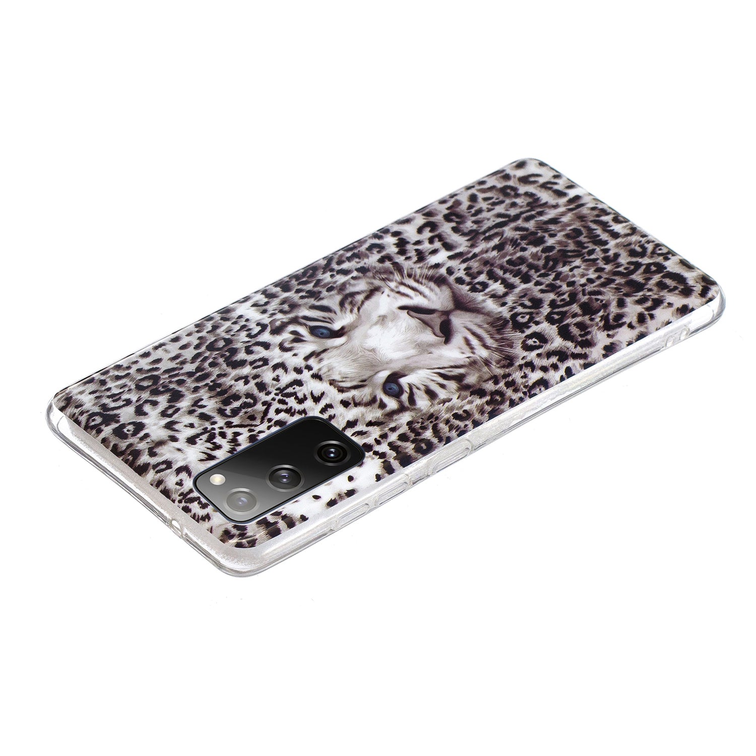 Noctilucent IMD TPU Phone Back Shell for Samsung Galaxy S20 FE 4G/5G/2022/S20 Lite - Leopard