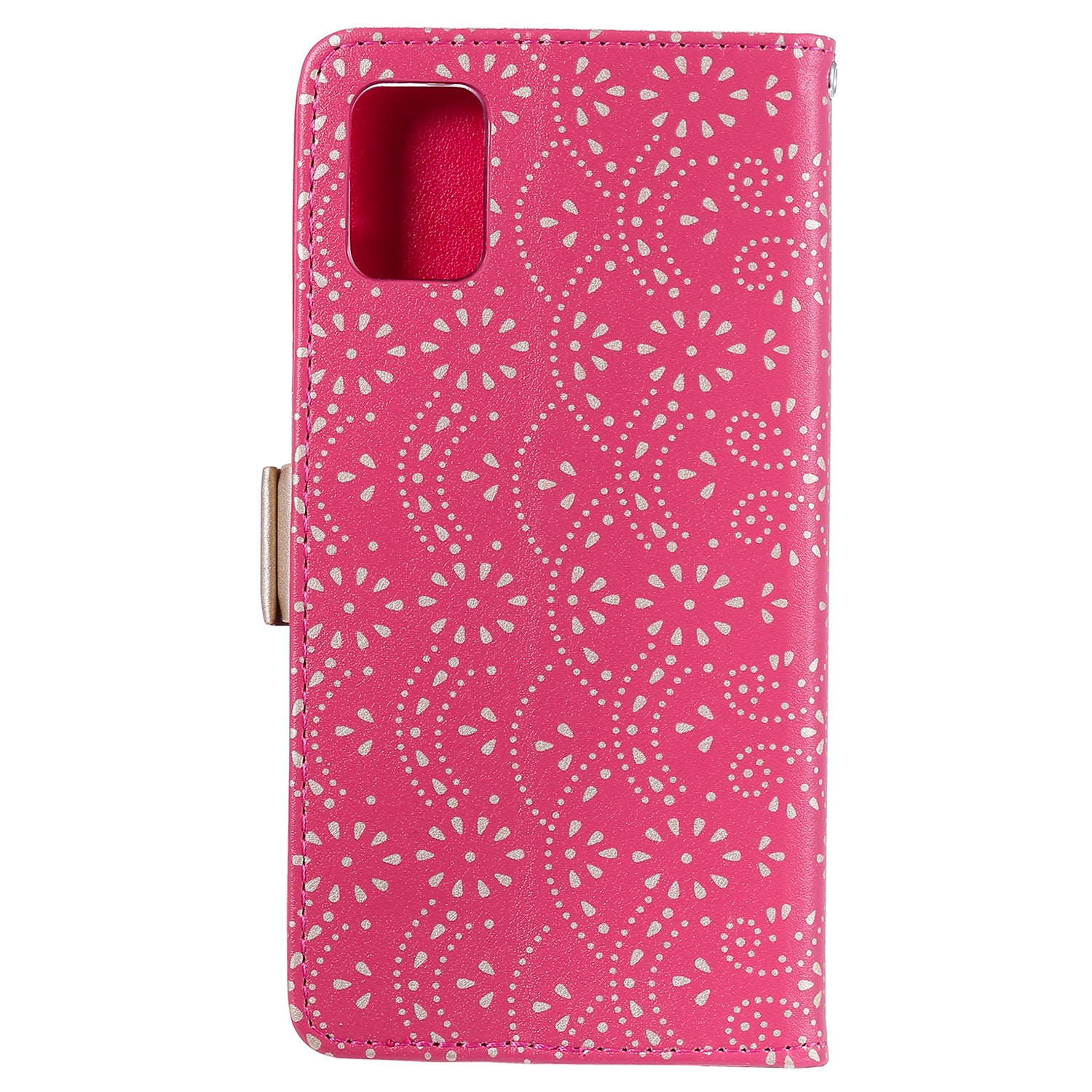 Lace Flower Skin Zipper Leather Cover for Samsung Galaxy S20 FE 4G/5G/2022/S20 Lite - Rose