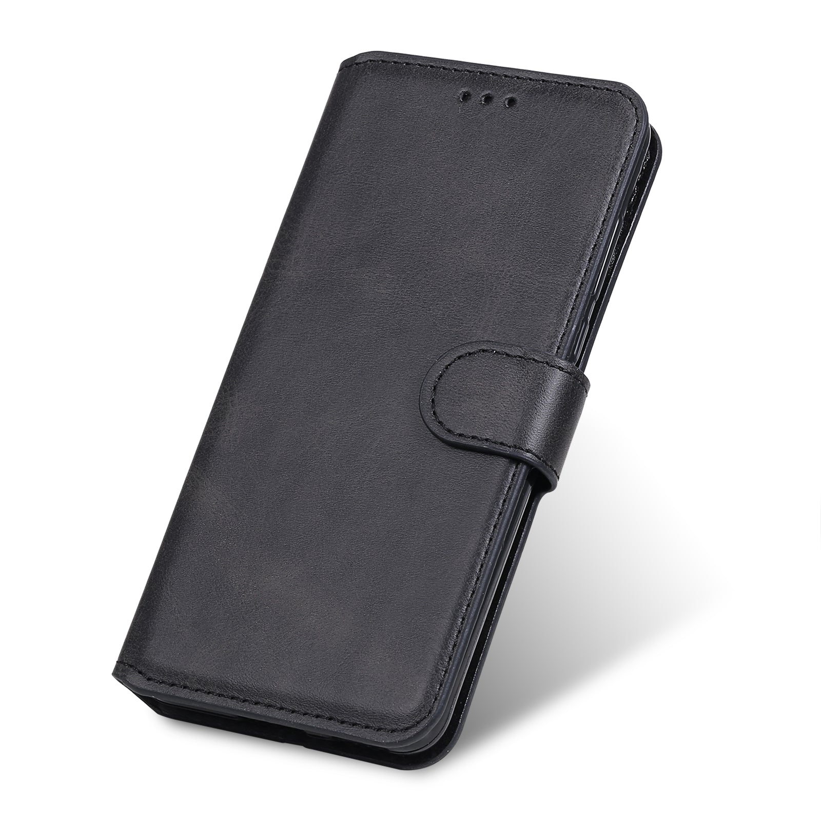 Wallet + Stand Classic Style Flip Leather Phone Case for Samsung Galaxy S20 FE 4G/5G/2022/S20 Lite - Black