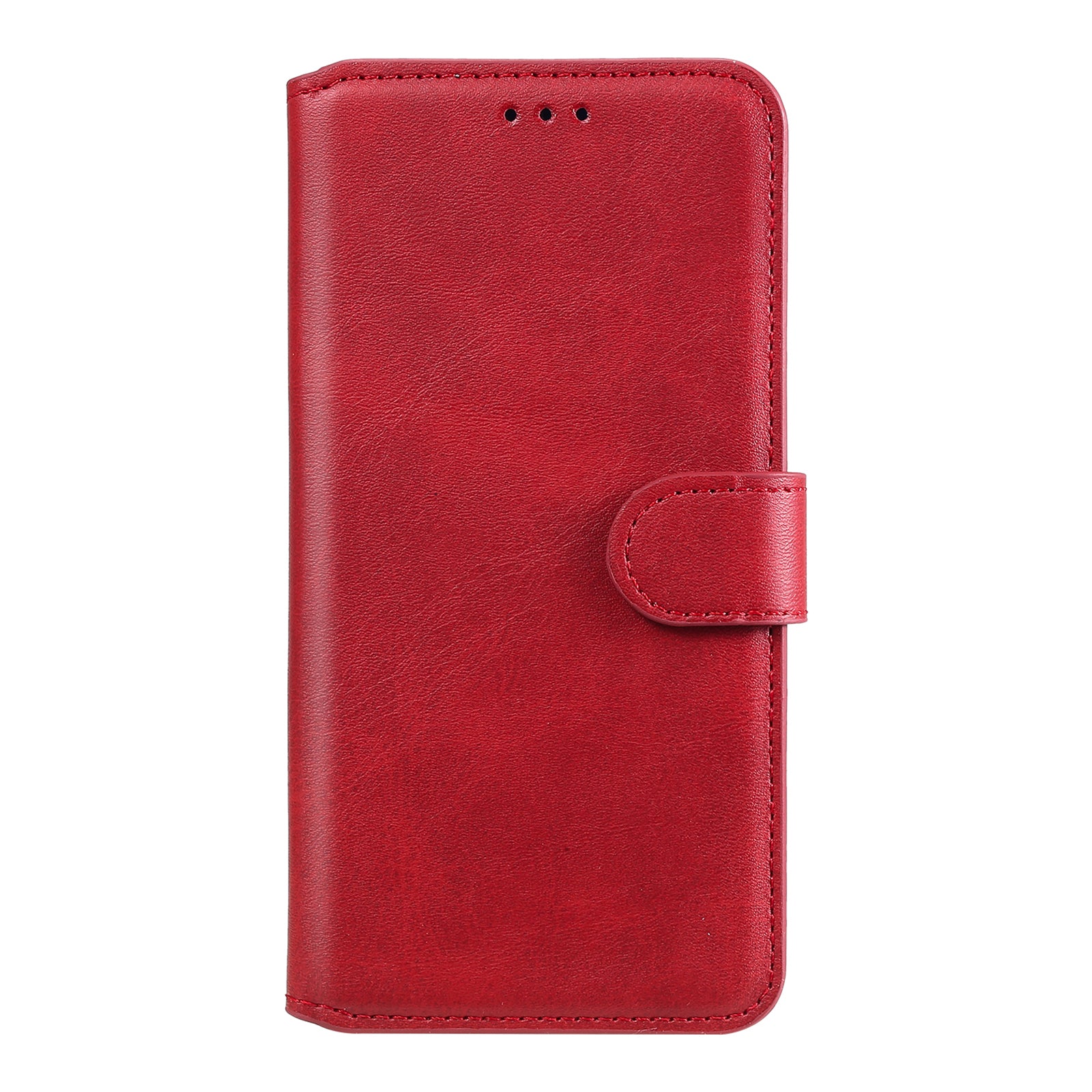 Wallet + Stand Classic Style Flip Leather Phone Case for Samsung Galaxy S20 FE 4G/5G/2022/S20 Lite - Red