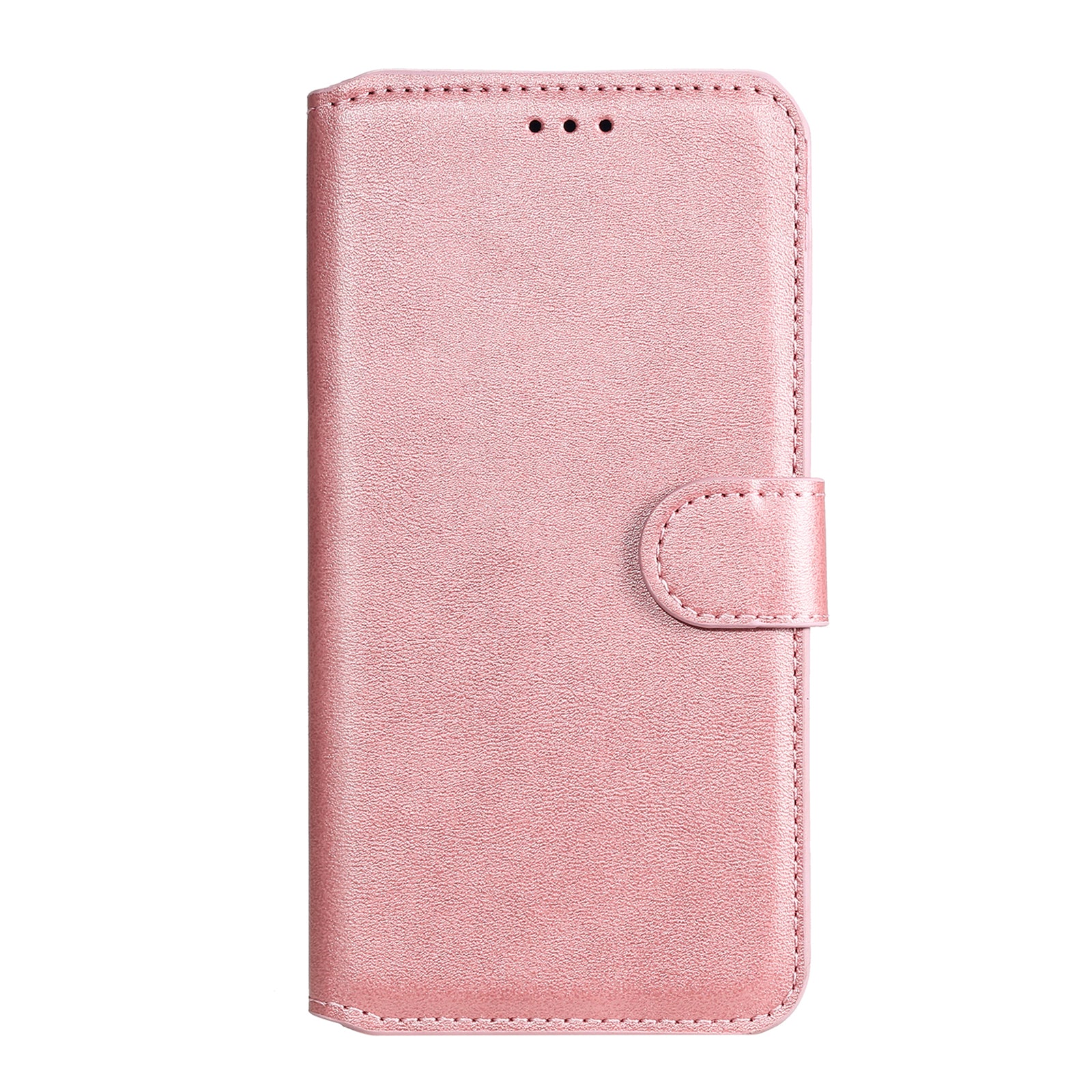 Wallet + Stand Classic Style Flip Leather Phone Case for Samsung Galaxy S20 FE 4G/5G/2022/S20 Lite - Rose Gold