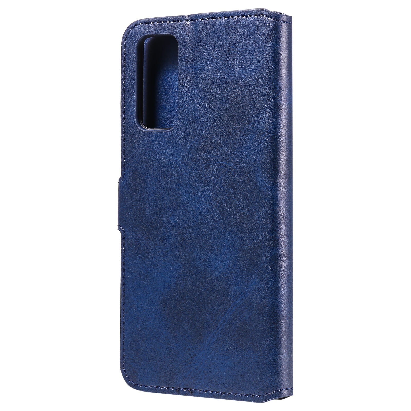 Wallet + Stand Classic Style Flip Leather Phone Case for Samsung Galaxy S20 FE 4G/5G/2022/S20 Lite - Blue