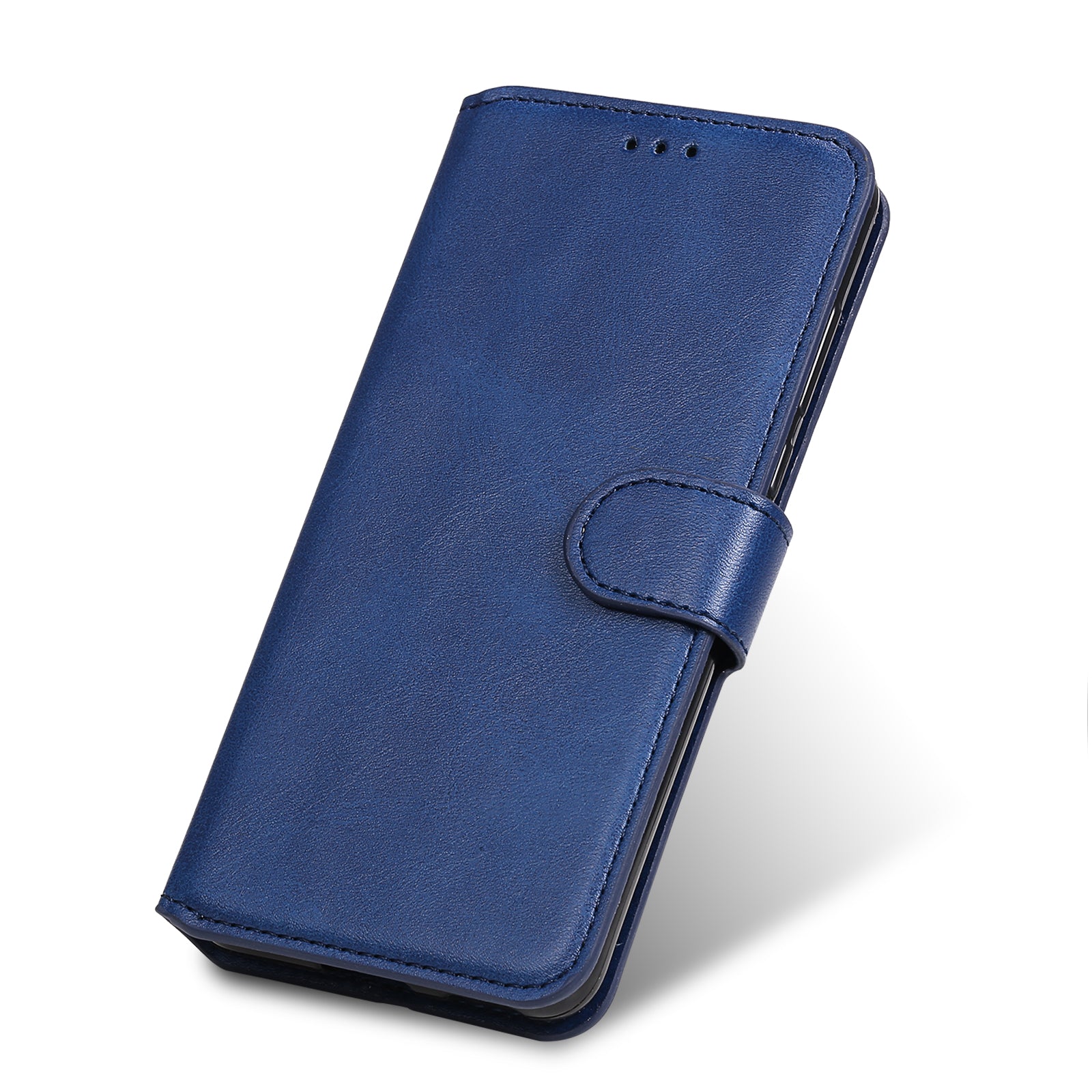 Wallet + Stand Classic Style Flip Leather Phone Case for Samsung Galaxy S20 FE 4G/5G/2022/S20 Lite - Blue