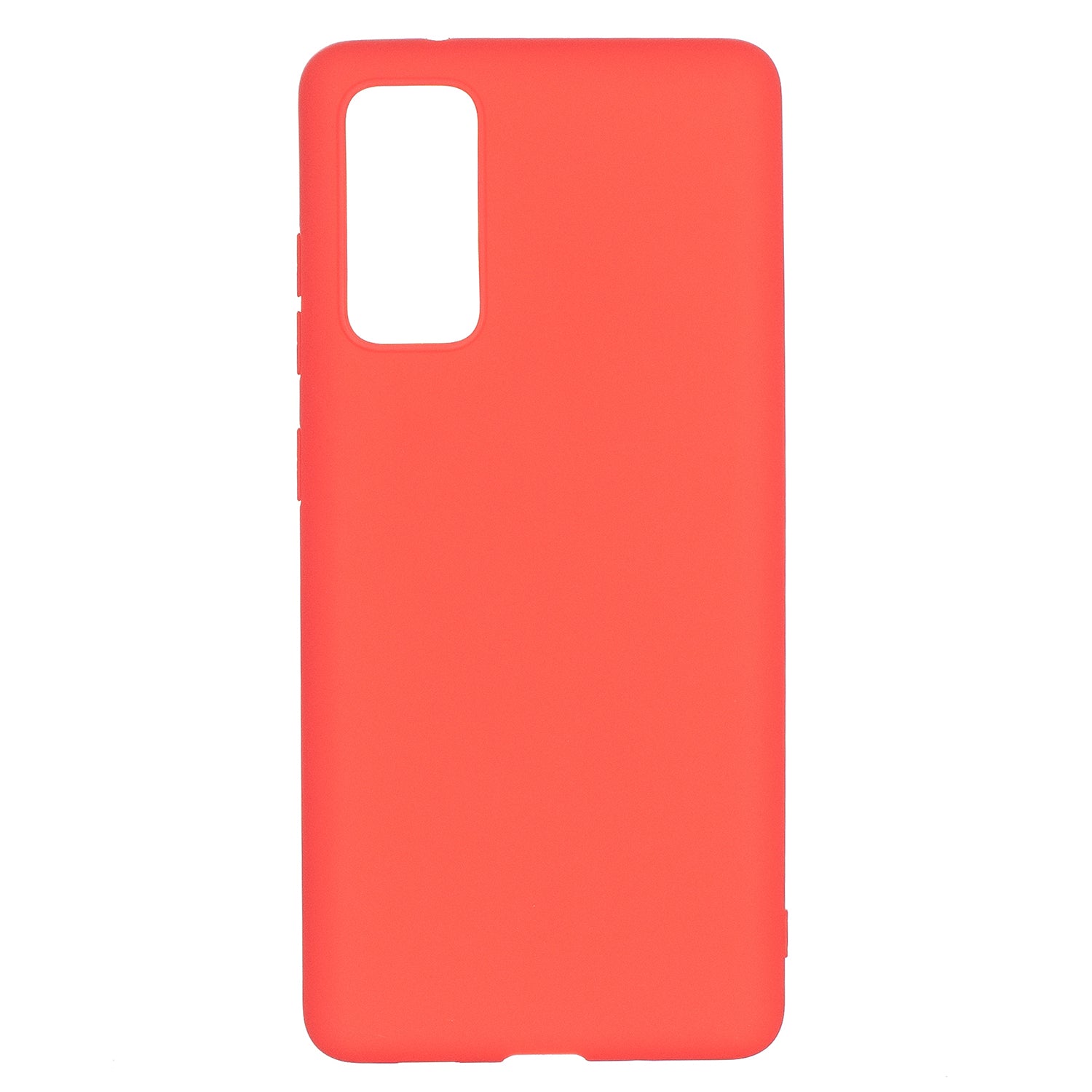 Pure Colour Matte Soft TPU Cover Phone Case for Samsung Galaxy S20 FE 4G/5G/2022/S20 Lite - Red