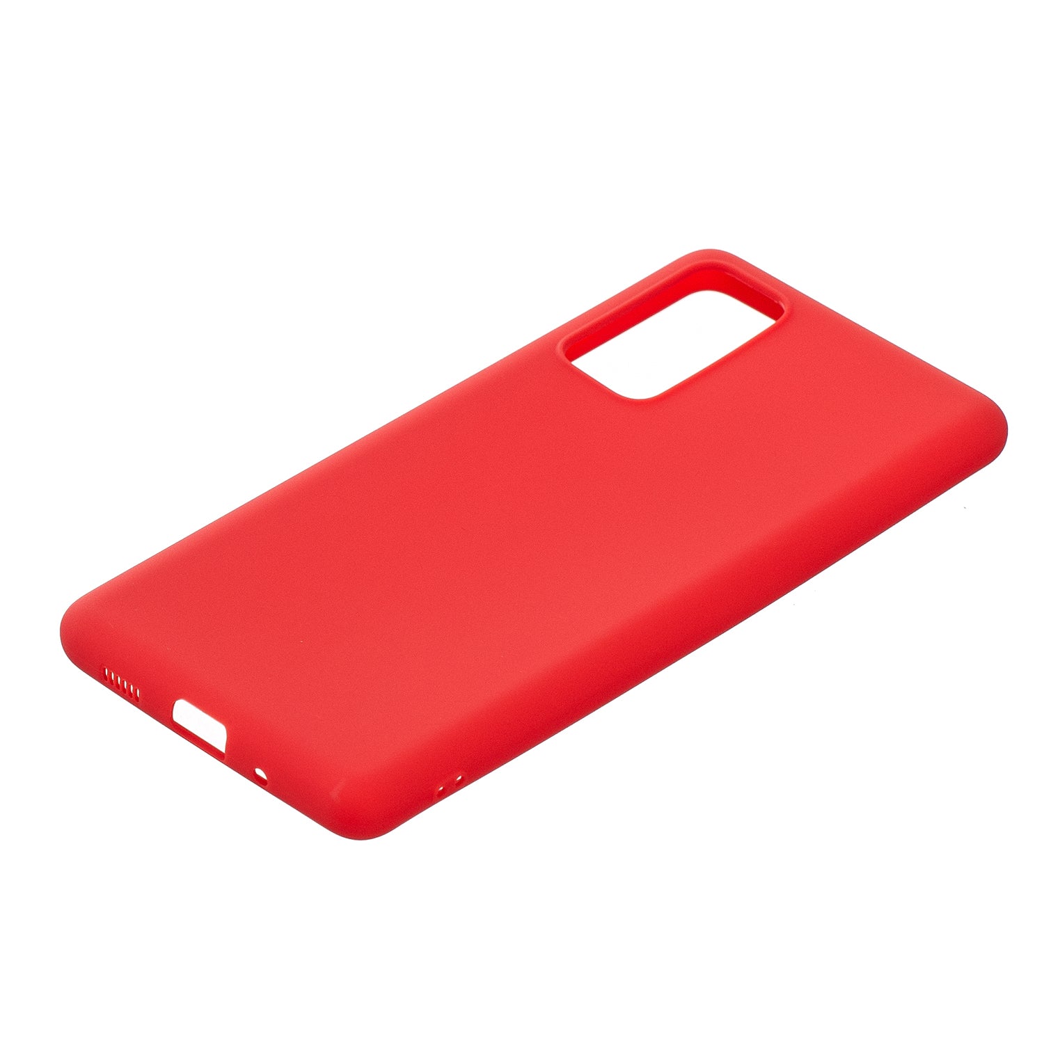 Pure Colour Matte Soft TPU Cover Phone Case for Samsung Galaxy S20 FE 4G/5G/2022/S20 Lite - Red