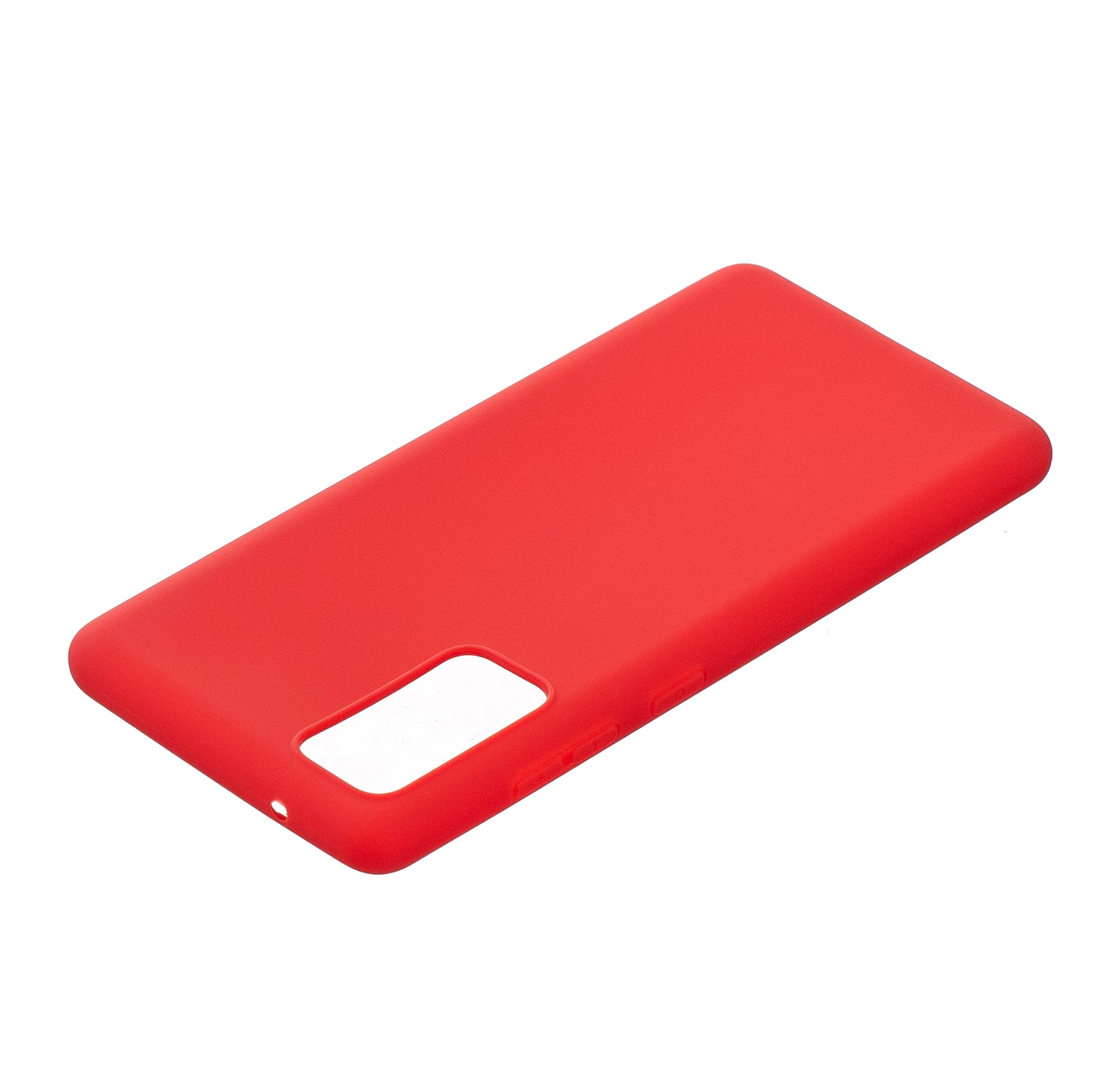 Pure Colour Matte Soft TPU Cover Phone Case for Samsung Galaxy S20 FE 4G/5G/2022/S20 Lite - Red