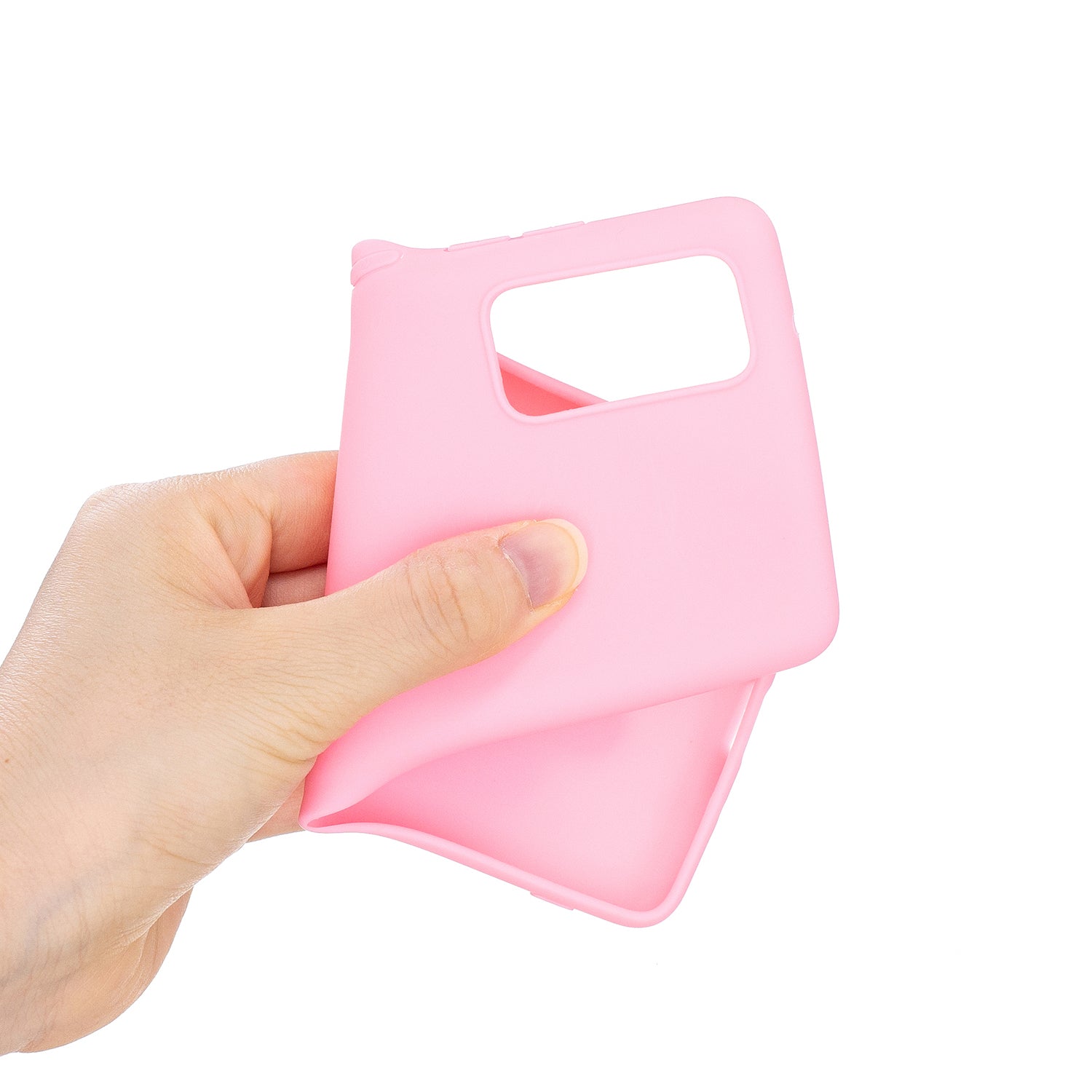 Pure Colour Matte Soft TPU Cover Phone Case for Samsung Galaxy S20 FE 4G/5G/2022/S20 Lite - Pink