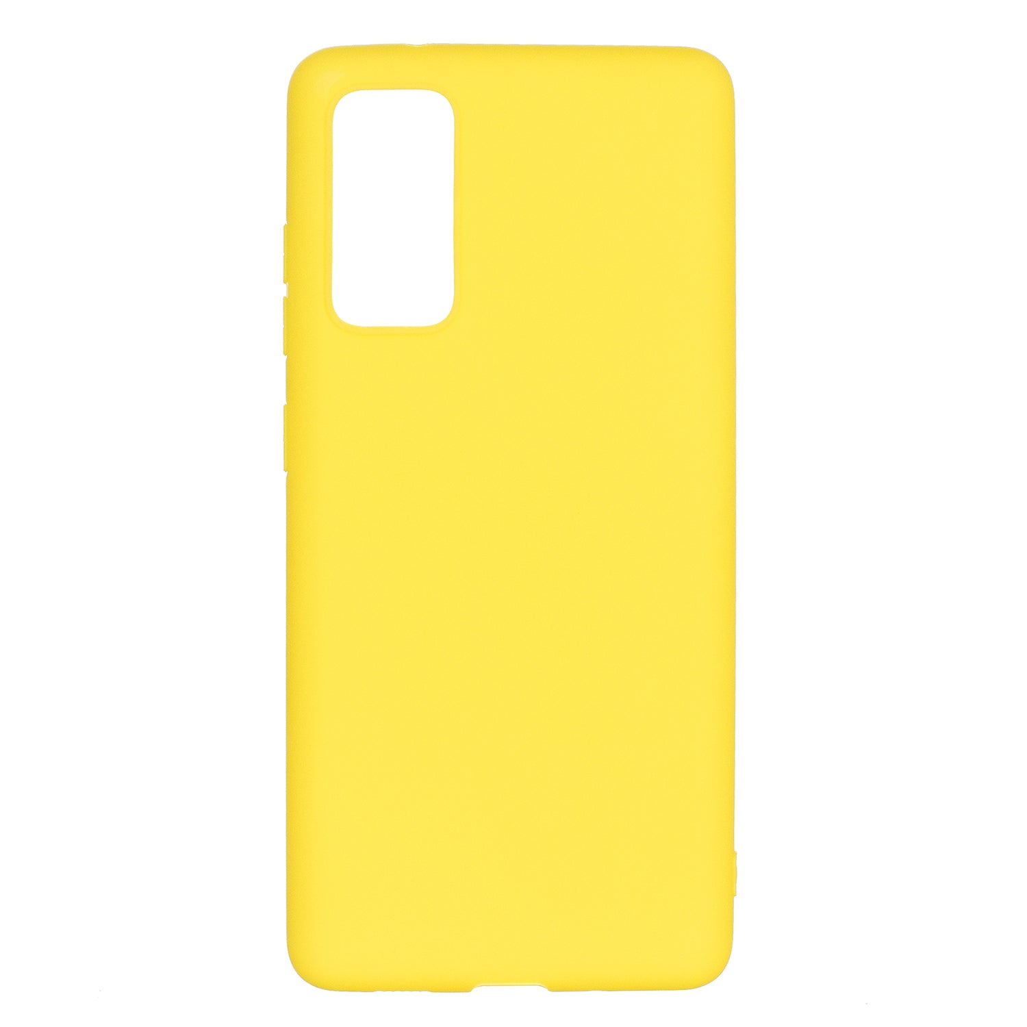 Pure Colour Matte Soft TPU Cover Phone Case for Samsung Galaxy S20 FE 4G/5G/2022/S20 Lite - Yellow