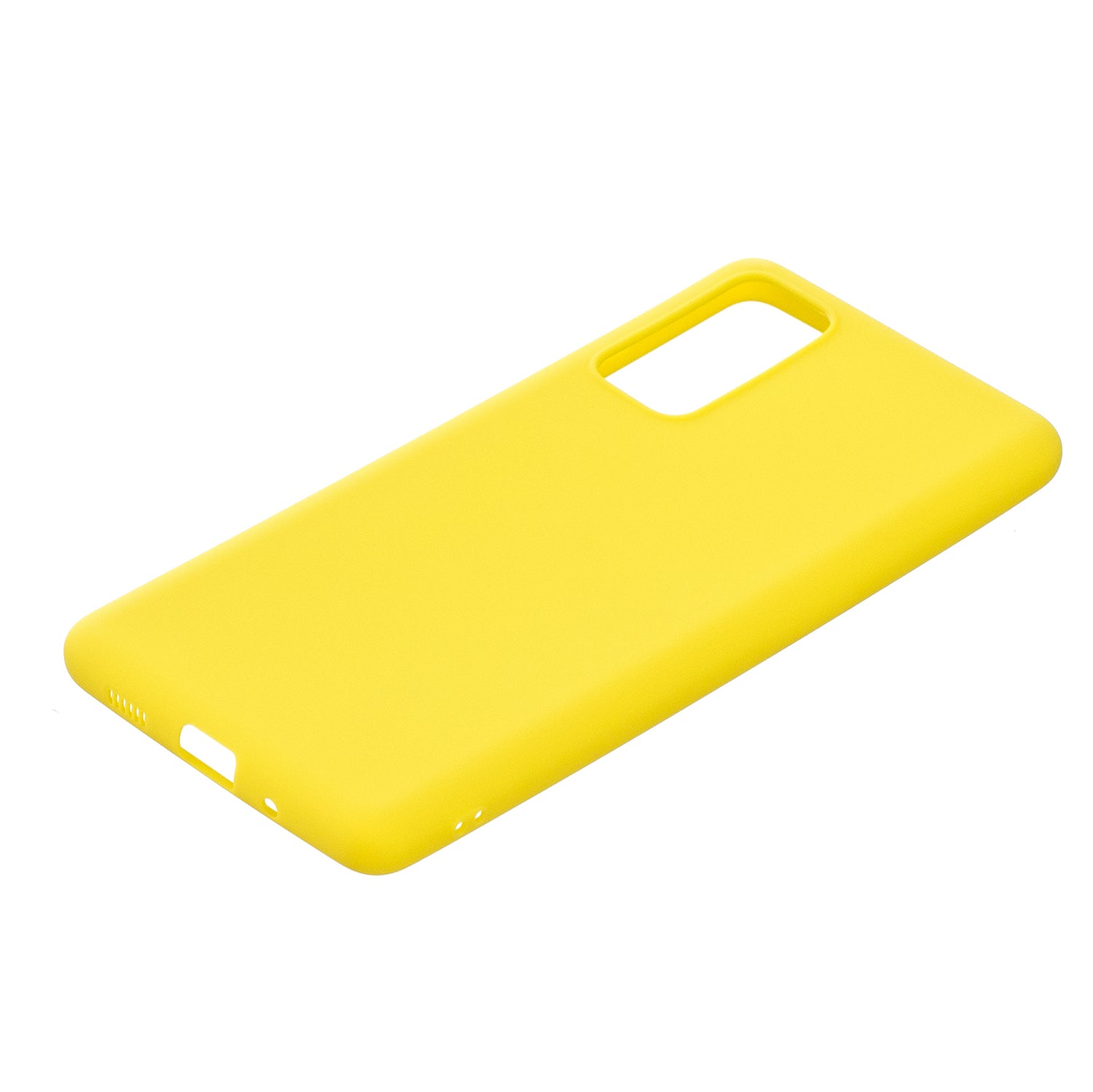 Pure Colour Matte Soft TPU Cover Phone Case for Samsung Galaxy S20 FE 4G/5G/2022/S20 Lite - Yellow