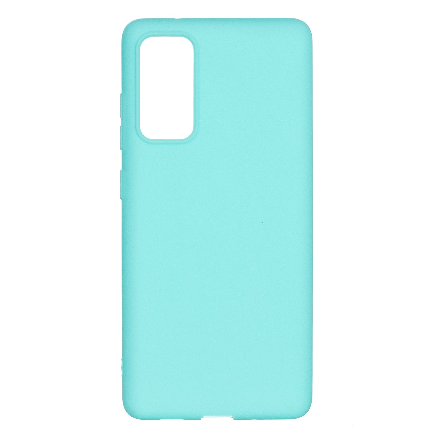 Pure Colour Matte Soft TPU Cover Phone Case for Samsung Galaxy S20 FE 4G/5G/2022/S20 Lite - Cyan