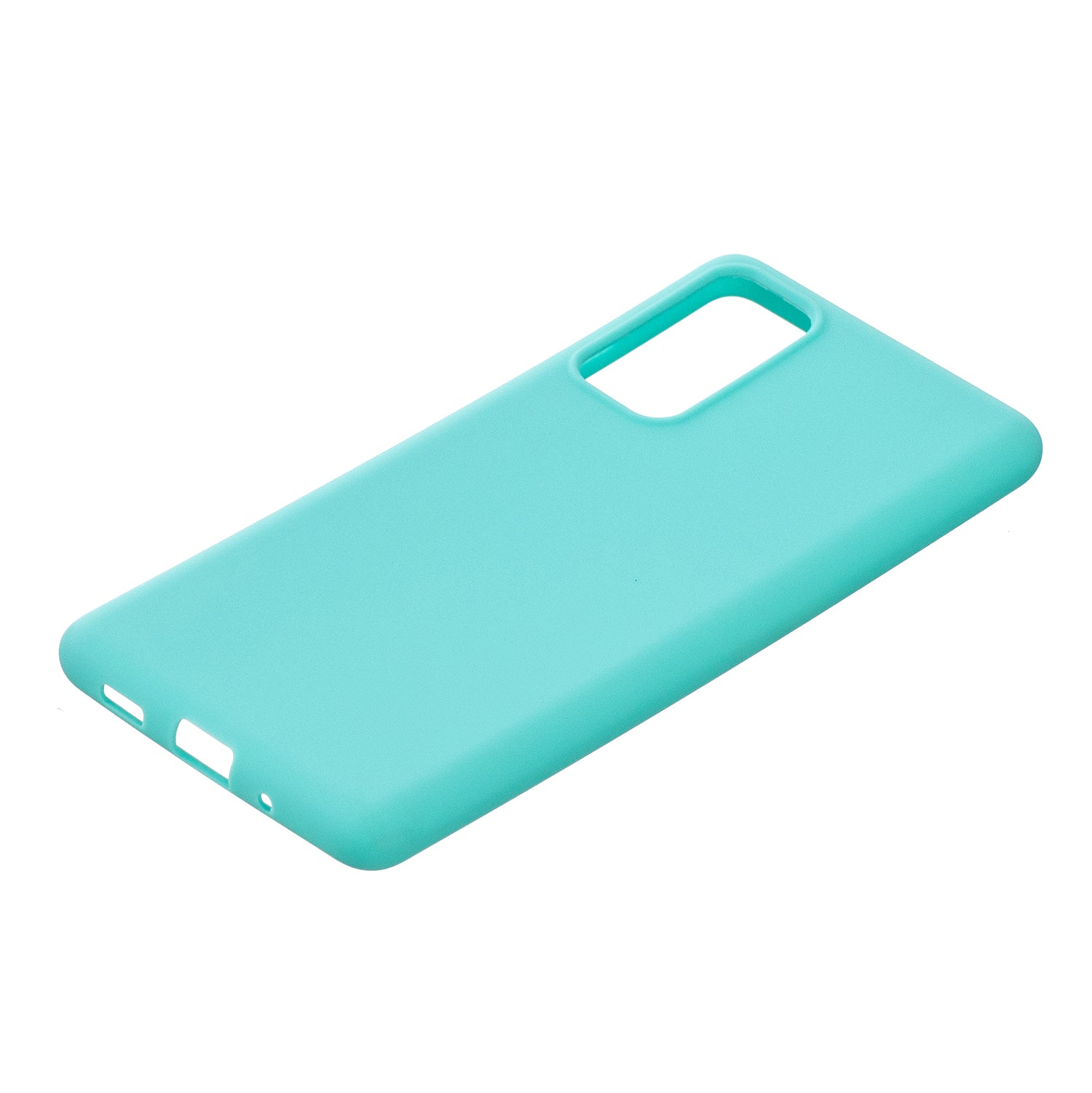 Pure Colour Matte Soft TPU Cover Phone Case for Samsung Galaxy S20 FE 4G/5G/2022/S20 Lite - Cyan