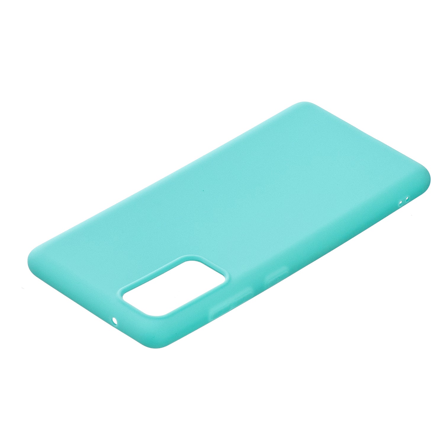 Pure Colour Matte Soft TPU Cover Phone Case for Samsung Galaxy S20 FE 4G/5G/2022/S20 Lite - Cyan