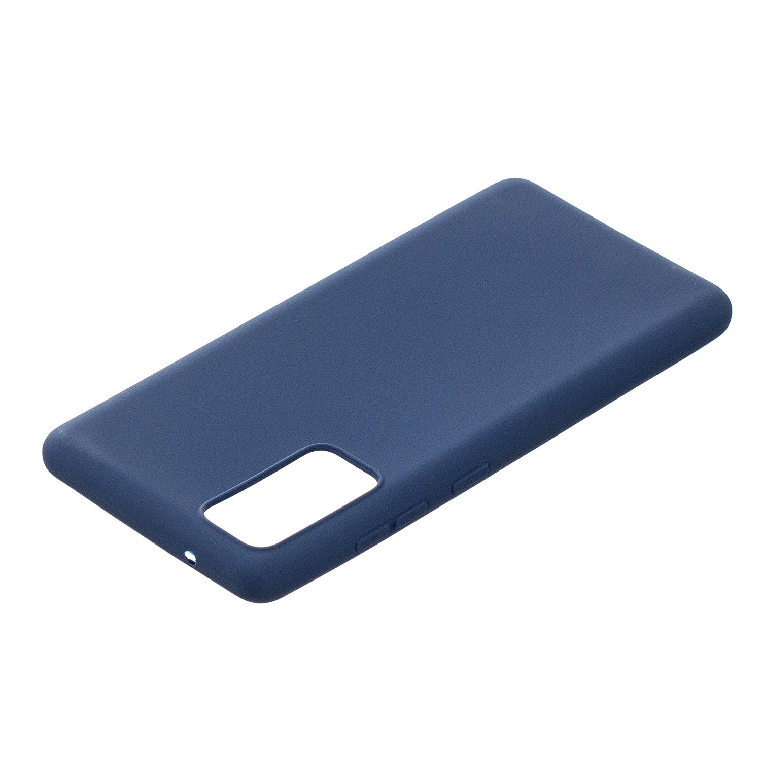 Pure Colour Matte Soft TPU Cover Phone Case for Samsung Galaxy S20 FE 4G/5G/2022/S20 Lite - Dark Blue