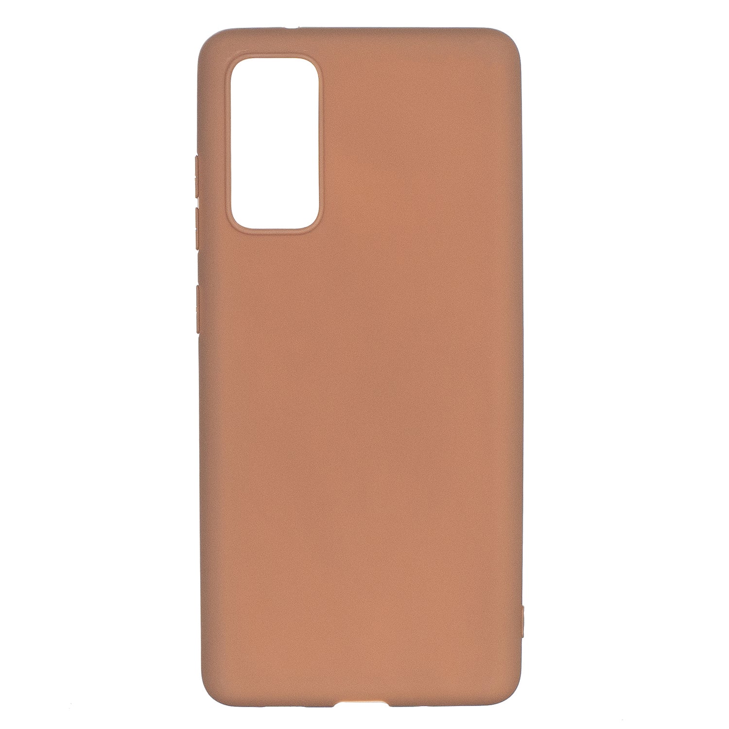 Pure Colour Matte Soft TPU Cover Phone Case for Samsung Galaxy S20 FE 4G/5G/2022/S20 Lite - Brown