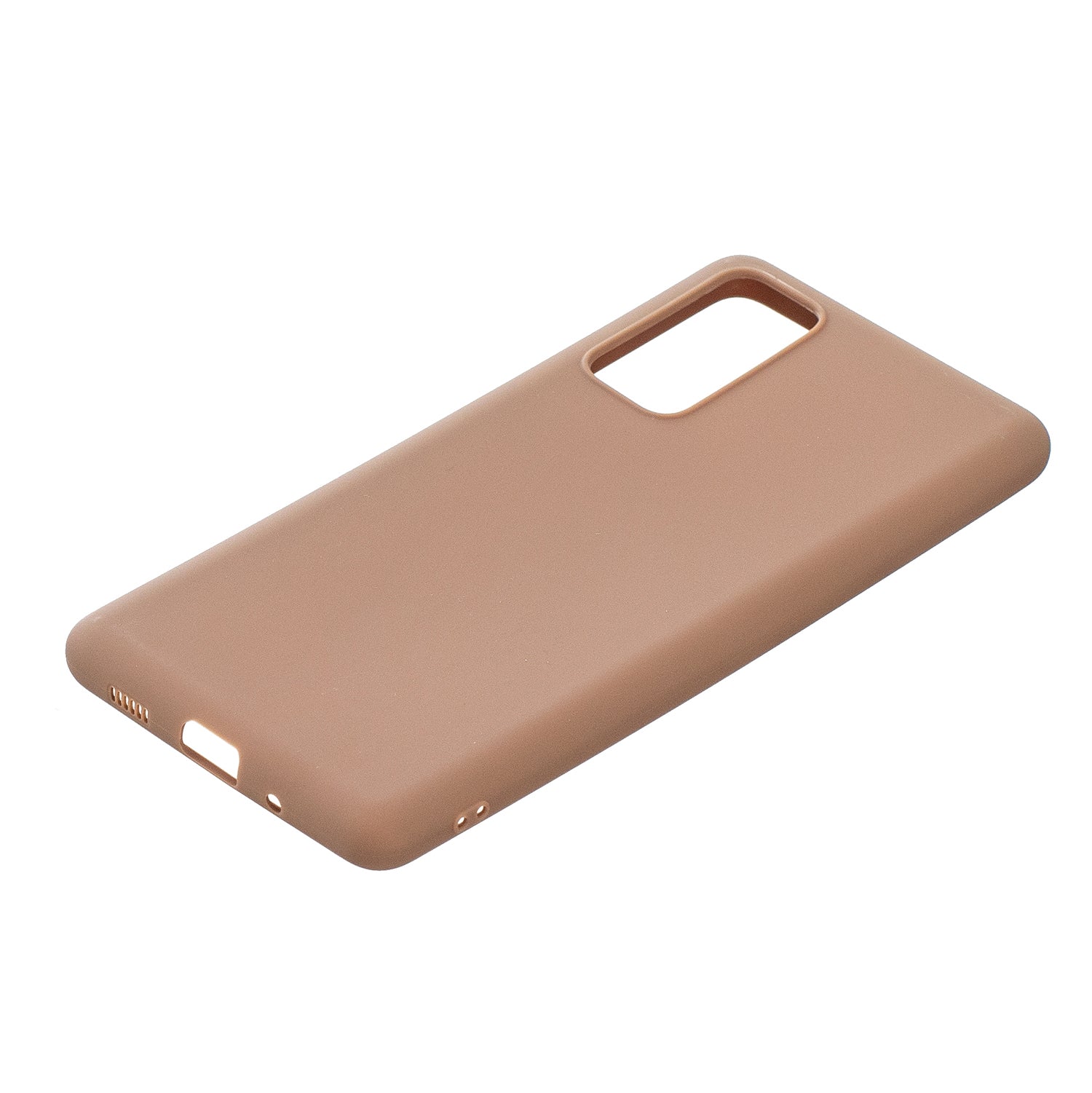 Pure Colour Matte Soft TPU Cover Phone Case for Samsung Galaxy S20 FE 4G/5G/2022/S20 Lite - Brown