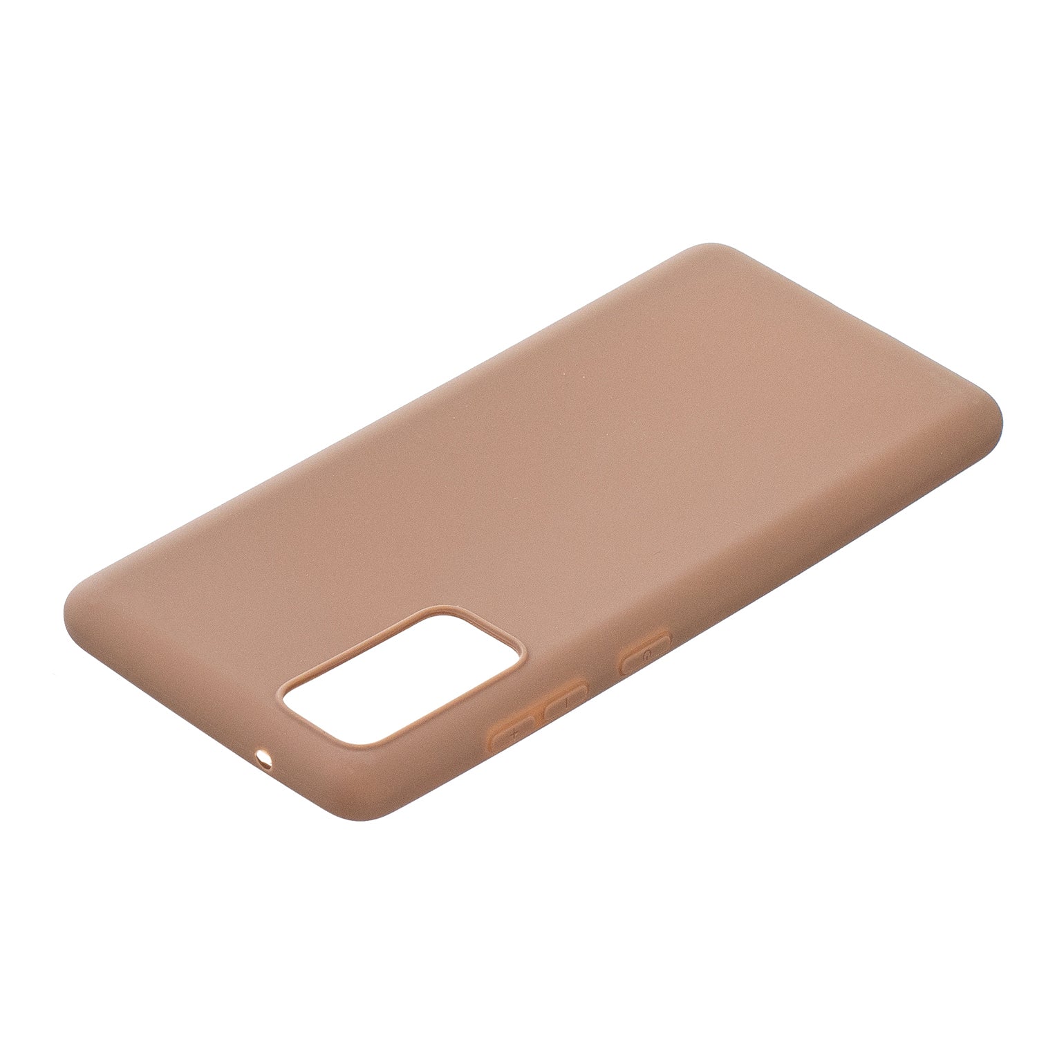 Pure Colour Matte Soft TPU Cover Phone Case for Samsung Galaxy S20 FE 4G/5G/2022/S20 Lite - Brown