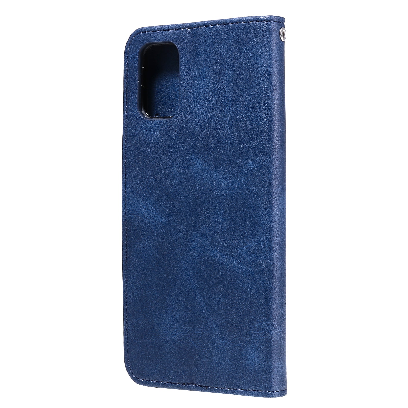 Zipper Pocket Leather Wallet Stand Case for Samsung Galaxy S20 FE 4G/5G/2022/S20 Lite - Blue