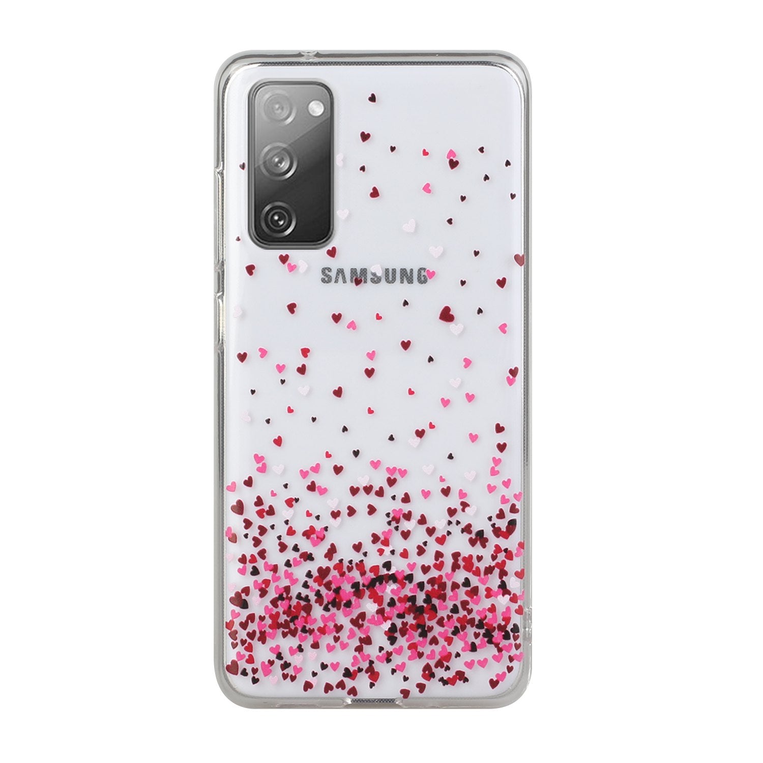 Patterned TPU Case for Samsung Galaxy S20 FE 4G/5G/2022/S20 Lite Cover - Hearts