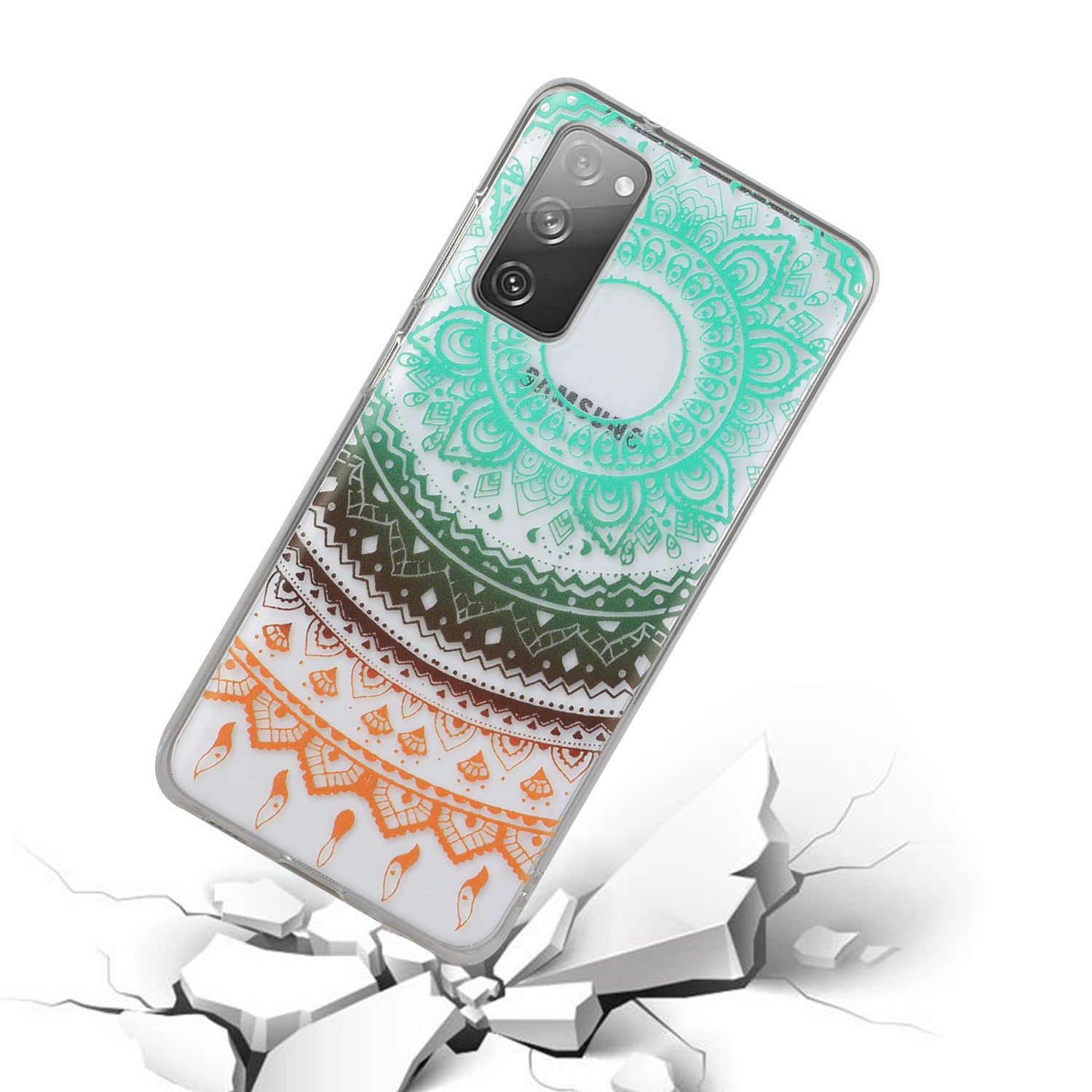 Patterned TPU Case for Samsung Galaxy S20 FE 4G/5G/2022/S20 Lite Cover - Colorful Flower