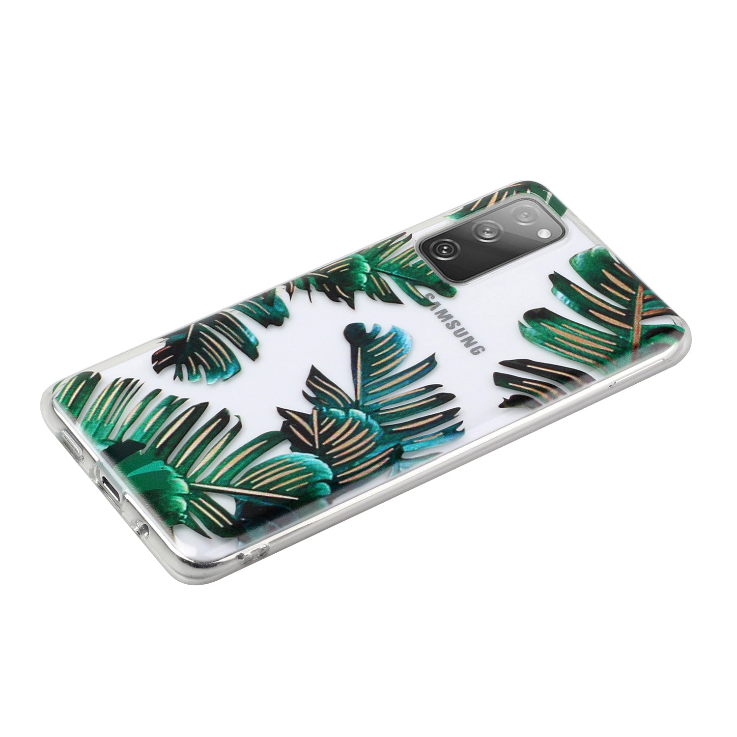 Patterned TPU Case for Samsung Galaxy S20 FE 4G/5G/2022/S20 Lite Cover - Banana Leaves