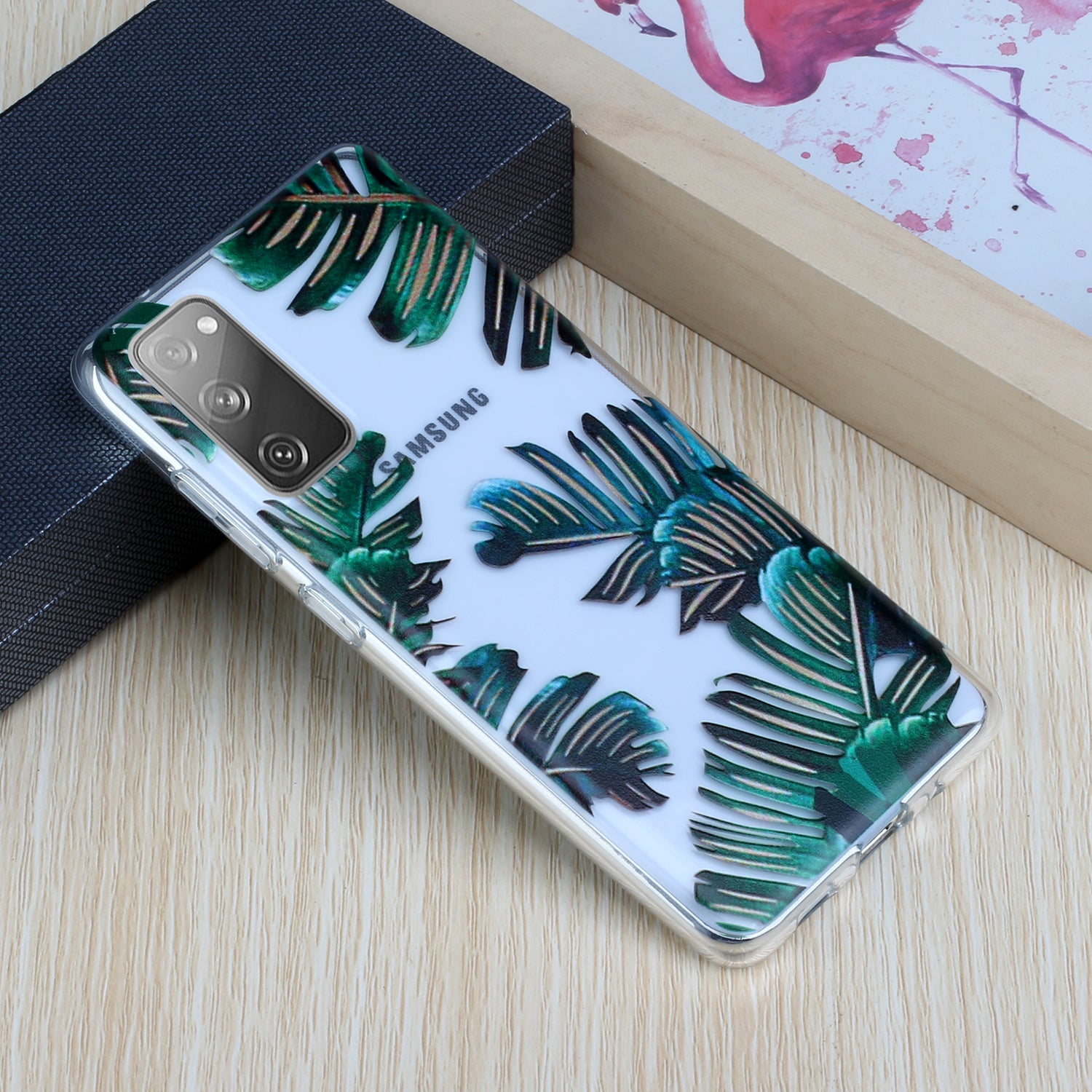 Patterned TPU Case for Samsung Galaxy S20 FE 4G/5G/2022/S20 Lite Cover - Banana Leaves