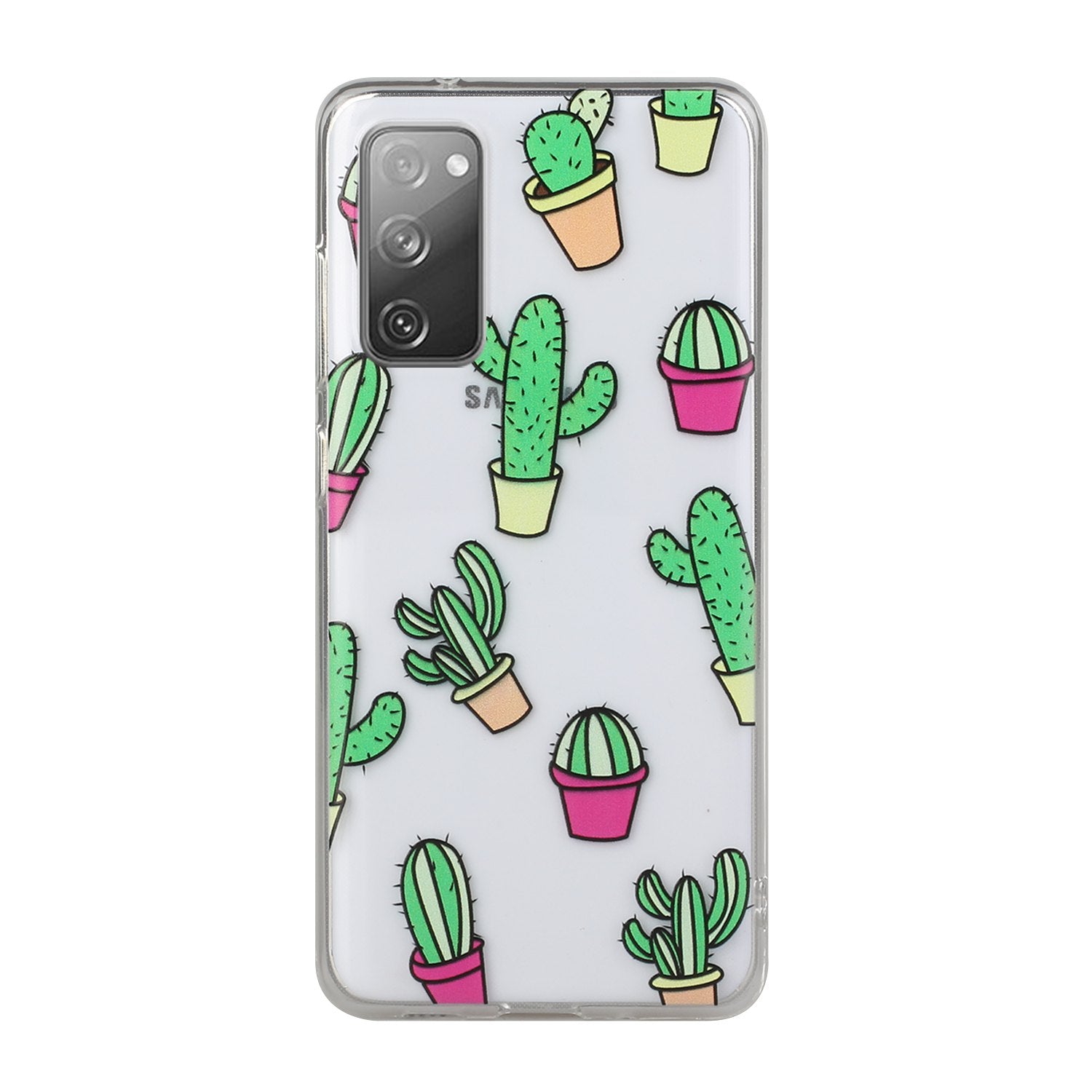 Patterned TPU Case for Samsung Galaxy S20 FE 4G/5G/2022/S20 Lite Cover - Cactus