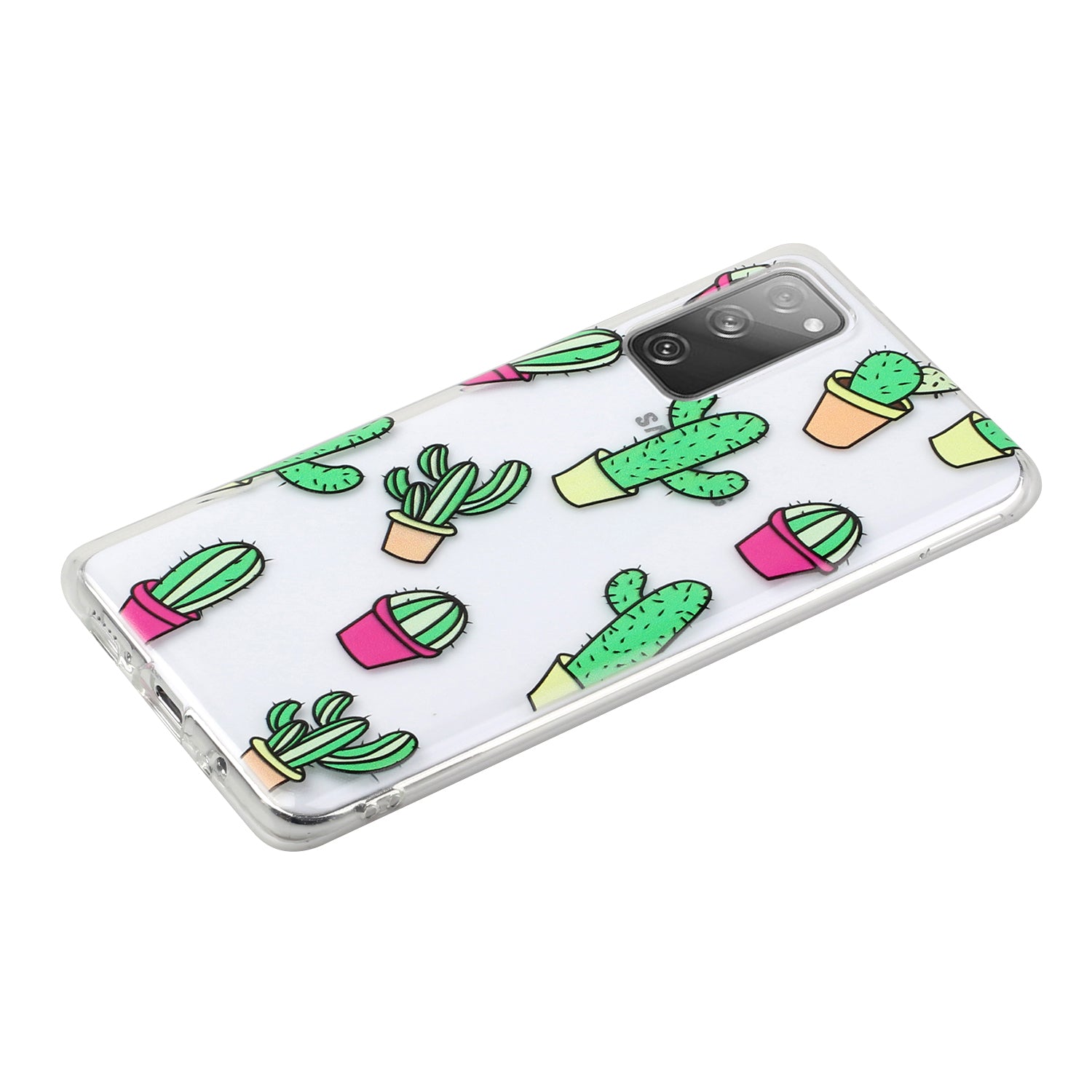 Patterned TPU Case for Samsung Galaxy S20 FE 4G/5G/2022/S20 Lite Cover - Cactus