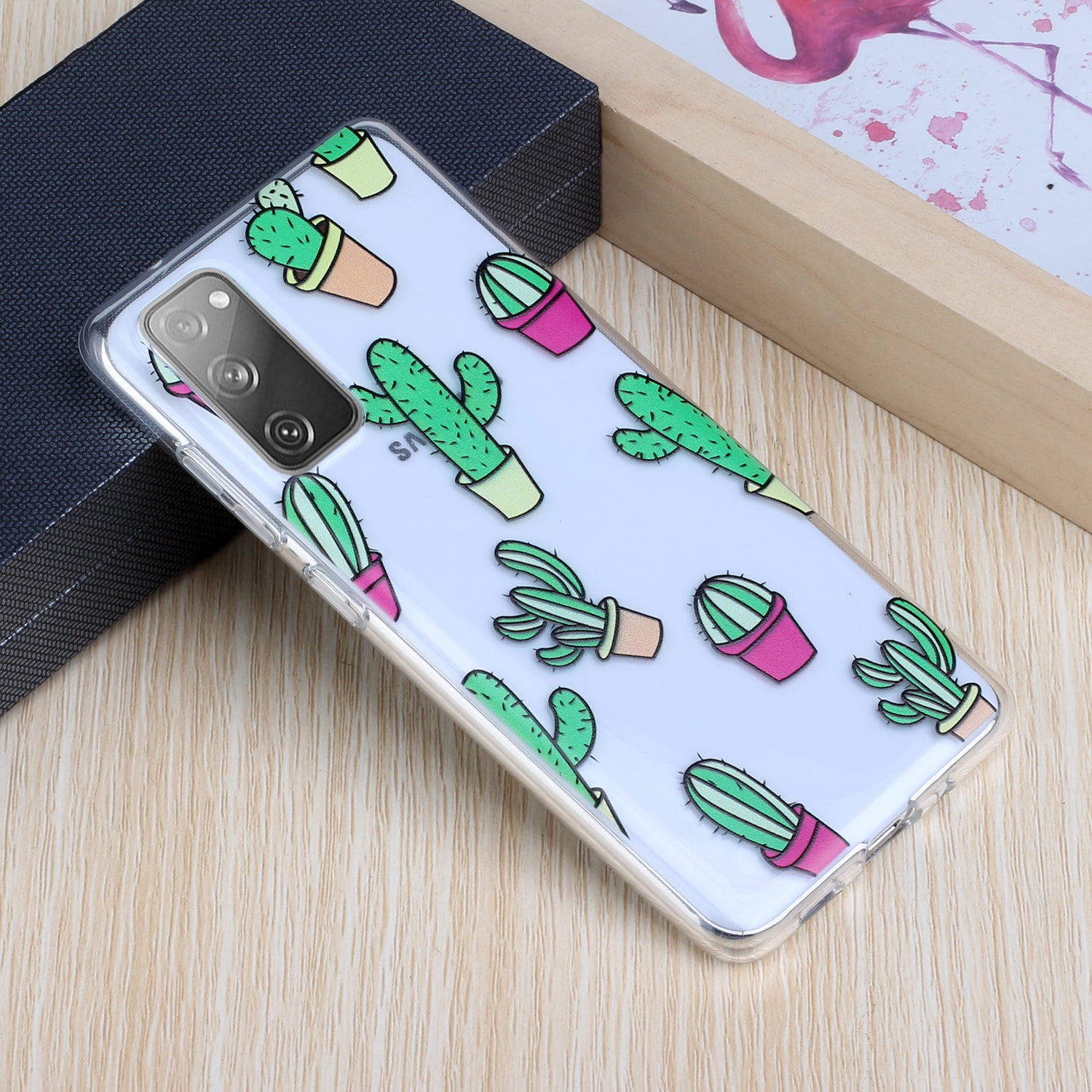 Patterned TPU Case for Samsung Galaxy S20 FE 4G/5G/2022/S20 Lite Cover - Cactus