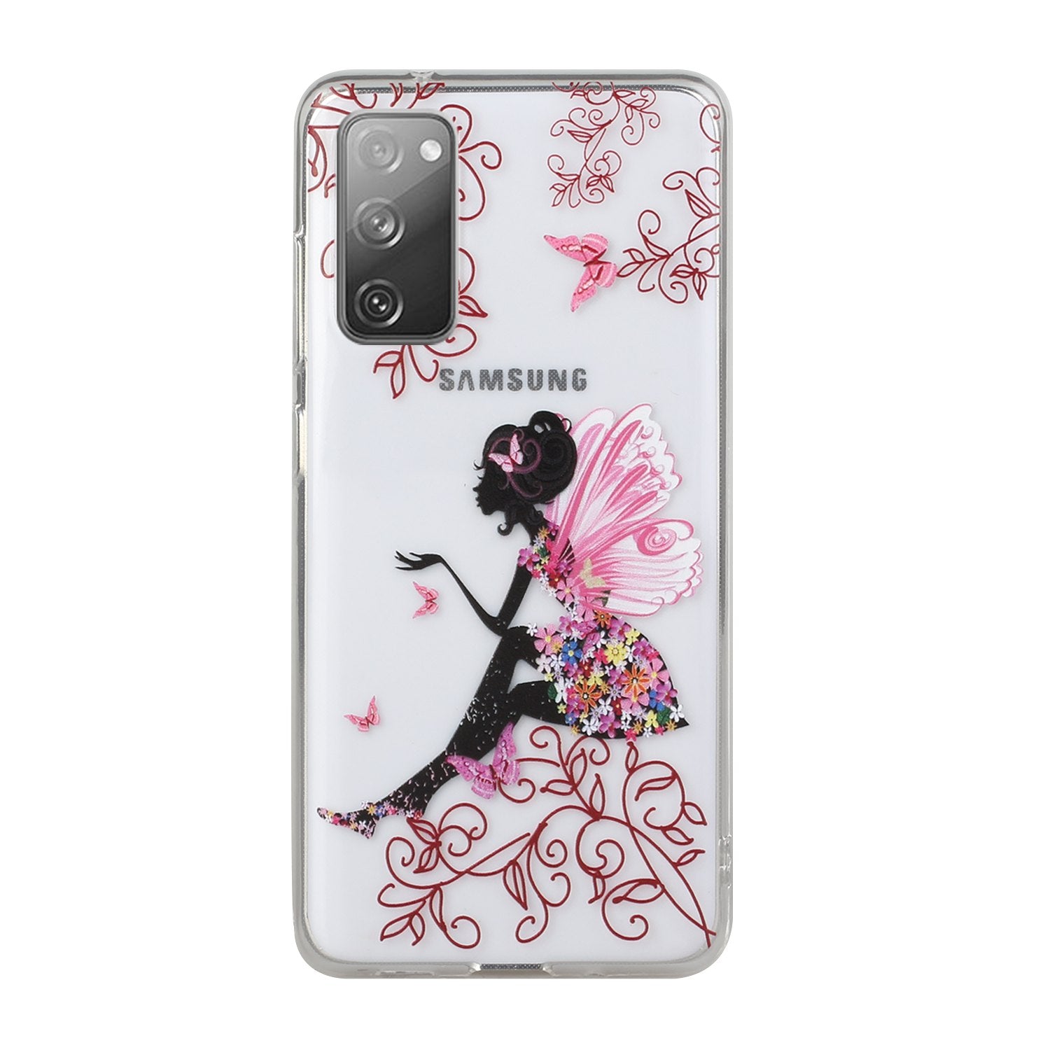 Patterned TPU Case for Samsung Galaxy S20 FE 4G/5G/2022/S20 Lite Cover - Flowered Beauty