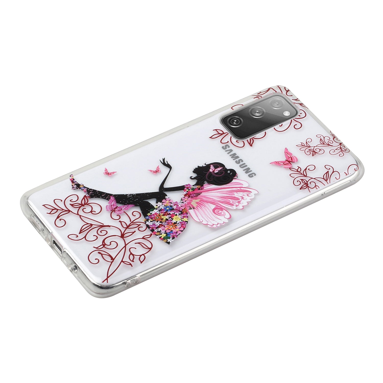 Patterned TPU Case for Samsung Galaxy S20 FE 4G/5G/2022/S20 Lite Cover - Flowered Beauty