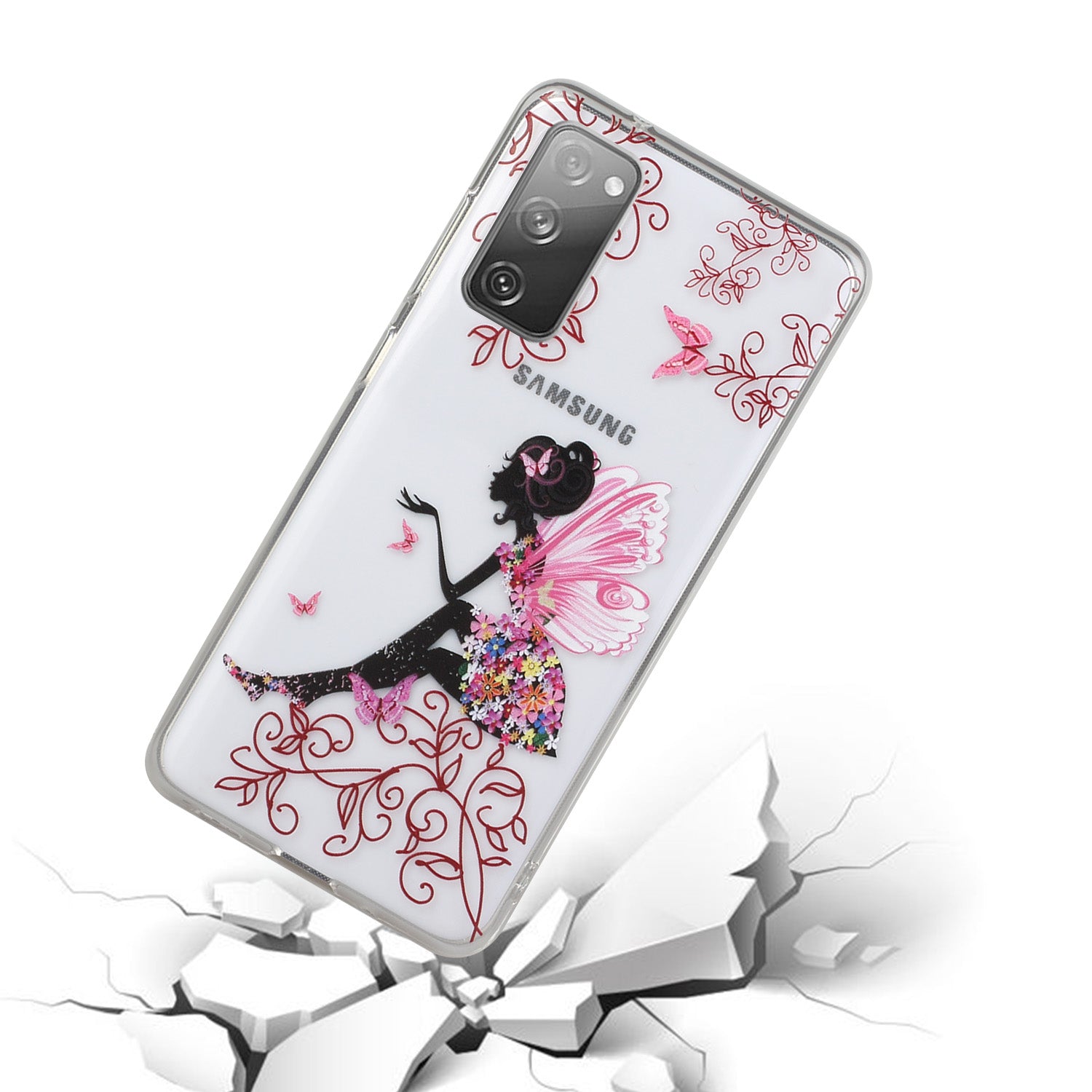 Patterned TPU Case for Samsung Galaxy S20 FE 4G/5G/2022/S20 Lite Cover - Flowered Beauty