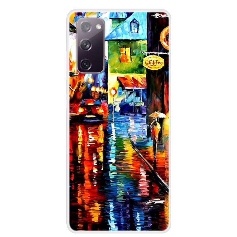 Pattern Printing TPU Phone Soft Case for Samsung Galaxy S20 FE 4G/5G/2022/S20 Lite - Street