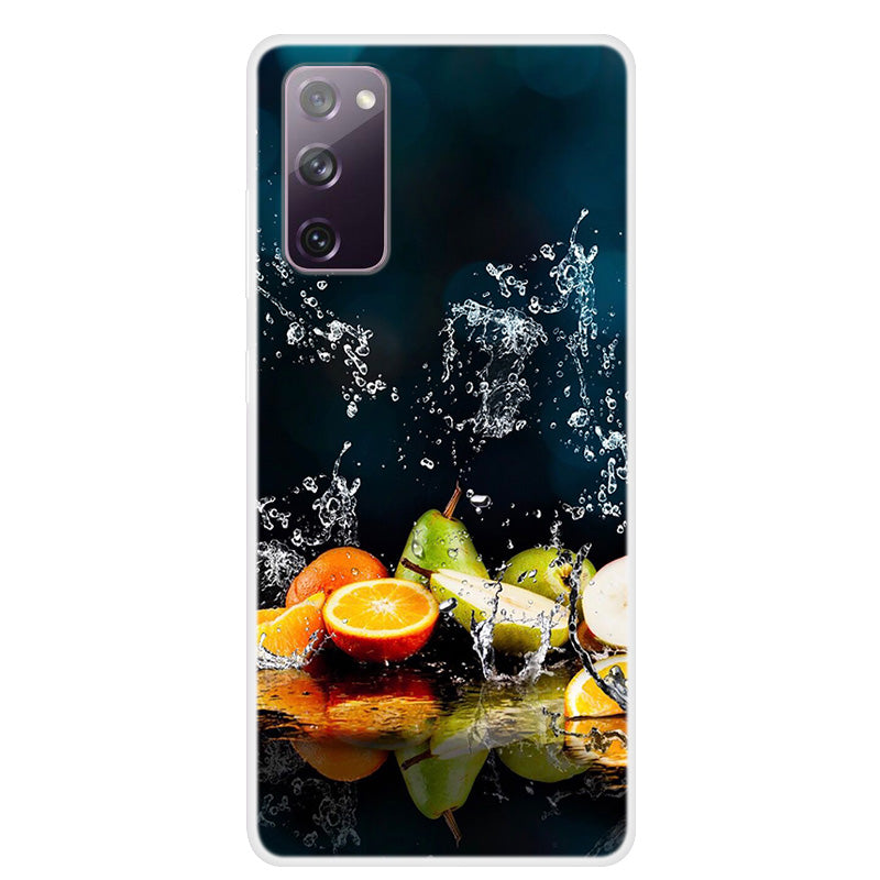 Pattern Printing TPU Phone Soft Case for Samsung Galaxy S20 FE 4G/5G/2022/S20 Lite - Fruit