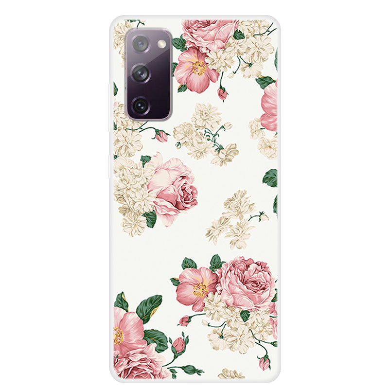 For Samsung Galaxy S20 FE 4G/5G/S20 Lite/S20 FE 2022 Pattern Printing TPU Phone Case - Vivid Flower