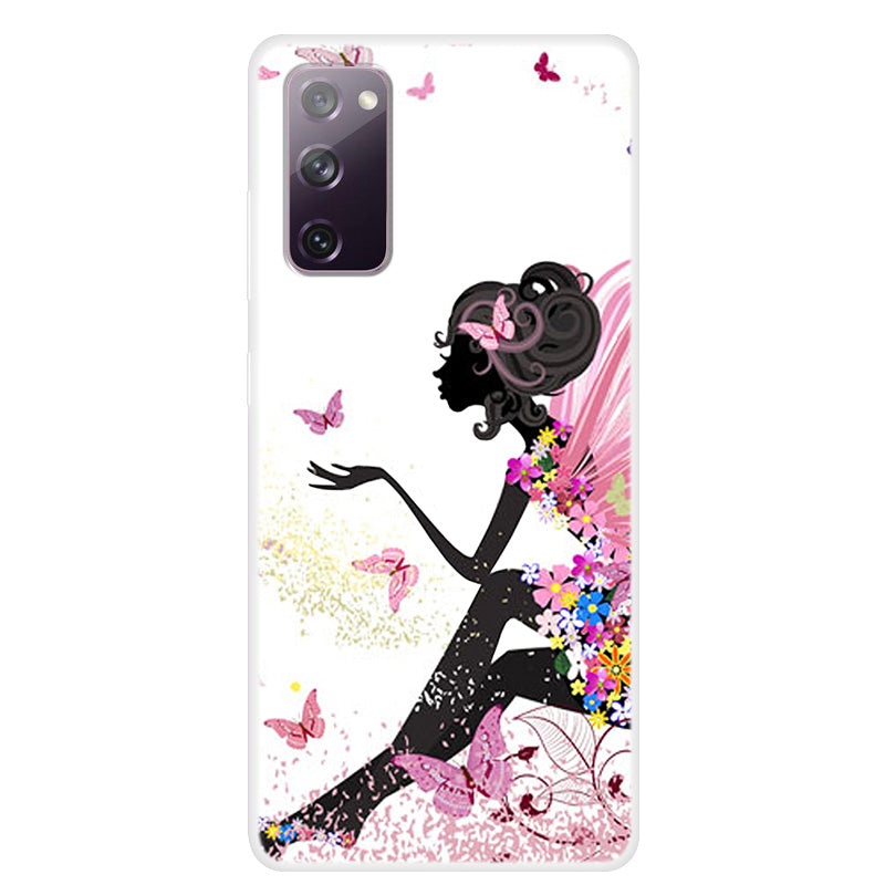 For Samsung Galaxy S20 FE 4G/5G/S20 Lite/S20 FE 2022 Pattern Printing TPU Phone Case - Beauty