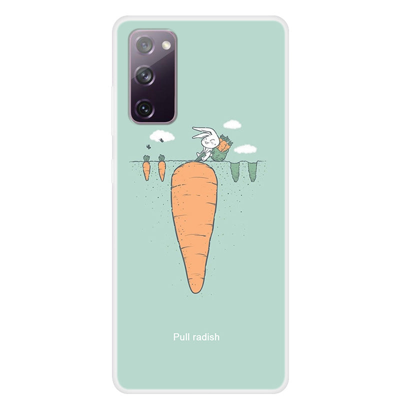 Patterned TPU Soft Case for Samsung Galaxy S20 FE/S20 Fan Edition/S20 FE 5G/S20 Fan Edition 5G - Carrot