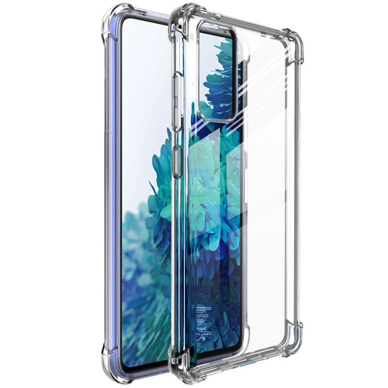 IMAK Airbag Shockproof TPU Shell + Screen Film for Samsung Galaxy S20 Lite / S20 FE/S20 Fan Edition / S20 FE 5G/S20 Fan Edition 5G - Transparent