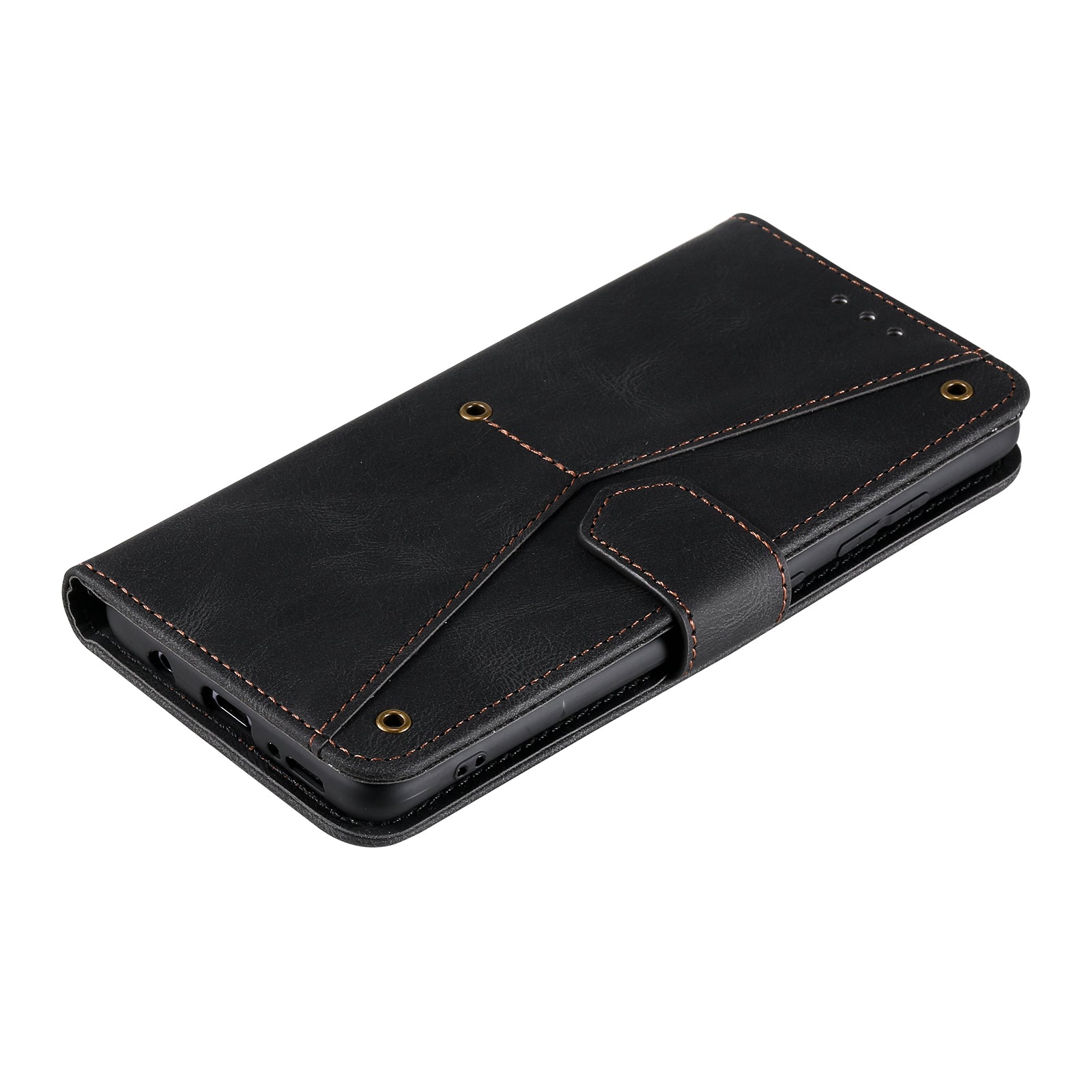 Splicing Skin-touch Wallet Stand Leather Case for Samsung Galaxy S20 FE/S20 Fan Edition/S20 FE 5G/S20 Fan Edition 5G - Black