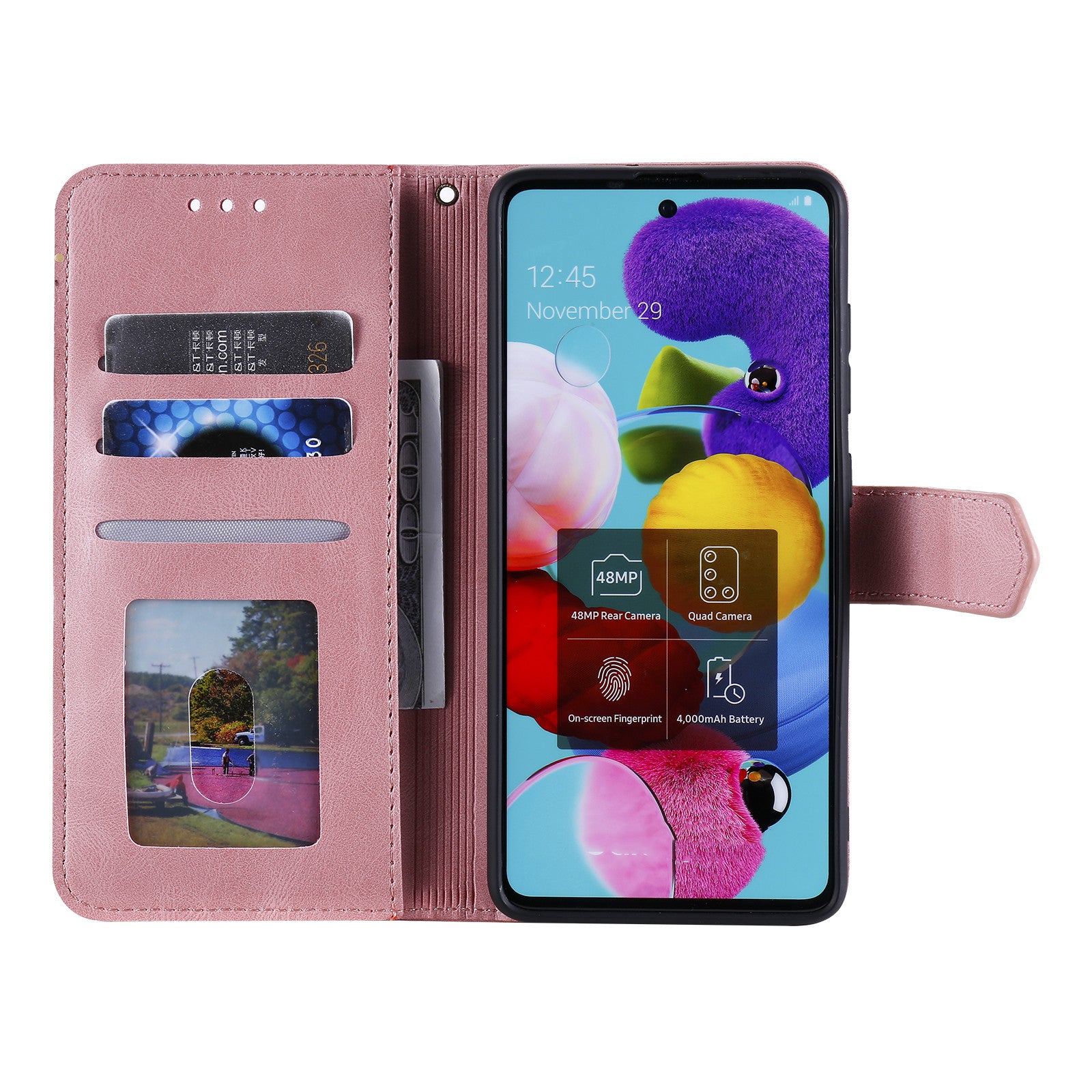 Splicing Skin-touch Wallet Stand Leather Case for Samsung Galaxy S20 FE/S20 Fan Edition/S20 FE 5G/S20 Fan Edition 5G - Pink