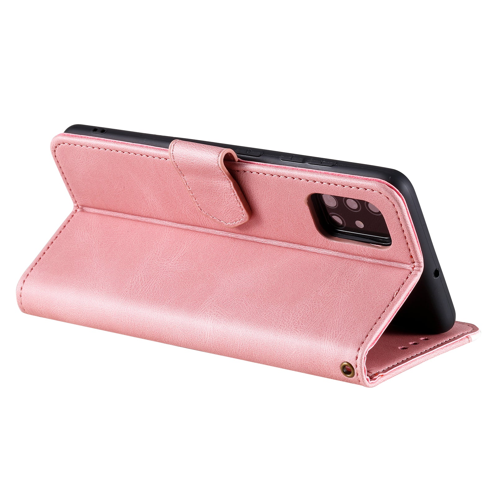 Splicing Skin-touch Wallet Stand Leather Case for Samsung Galaxy S20 FE/S20 Fan Edition/S20 FE 5G/S20 Fan Edition 5G - Pink