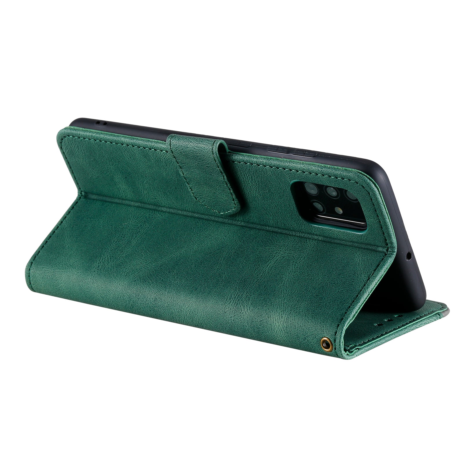 Splicing Skin-touch Wallet Stand Leather Case for Samsung Galaxy S20 FE/S20 Fan Edition/S20 FE 5G/S20 Fan Edition 5G - Green