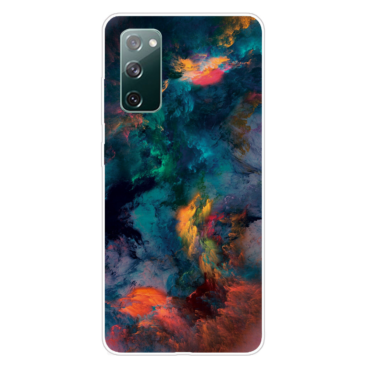 High Transmittance Patterned Shell for Samsung Galaxy S20 FE 4G/5G/2022/S20 Lite TPU Case - Beautiful Cloud