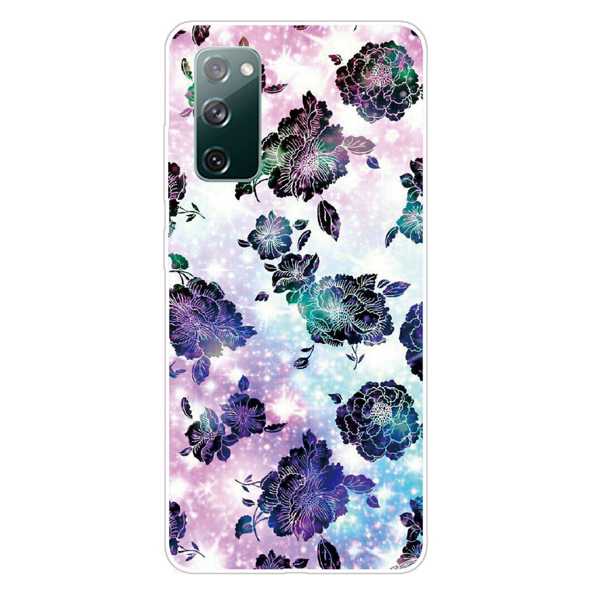 High Transmittance Patterned Shell for Samsung Galaxy S20 FE 4G/5G/2022/S20 Lite TPU Case - Flower