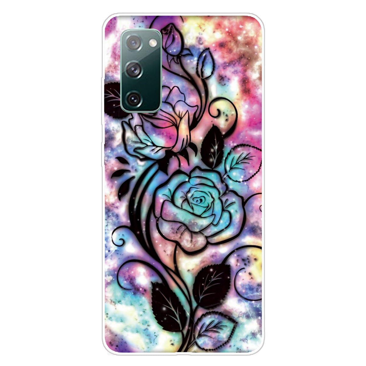 High Transmittance Patterned Shell for Samsung Galaxy S20 FE 4G/5G/2022/S20 Lite TPU Case - Flower Pattern