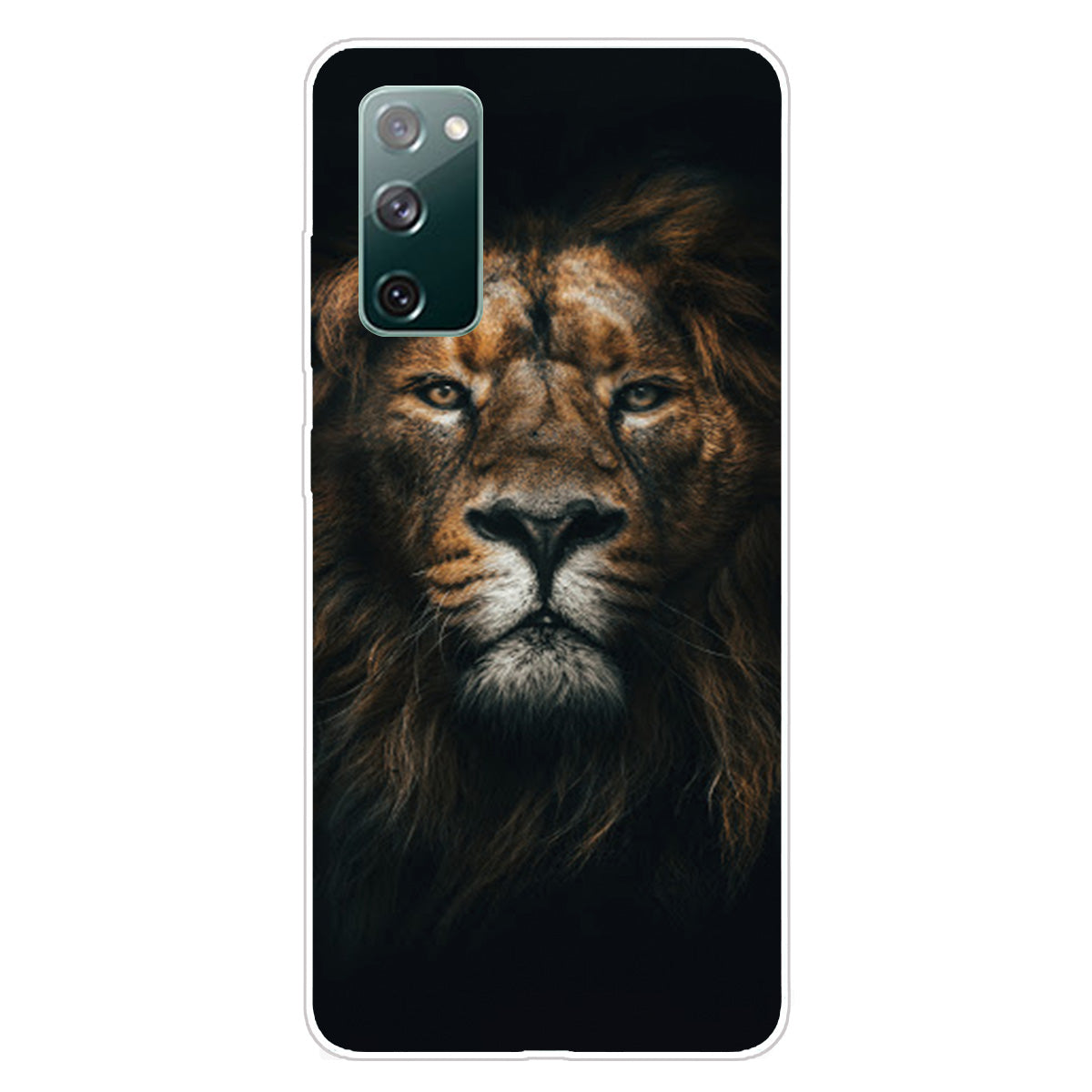 High Transmittance Patterned Shell for Samsung Galaxy S20 FE 4G/5G/2022/S20 Lite TPU Case - Lion