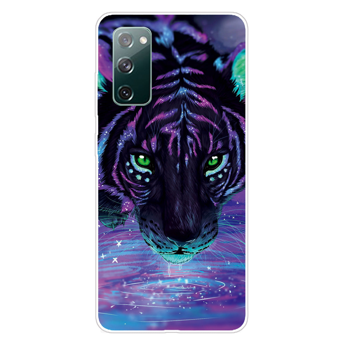 High Transmittance Patterned Shell for Samsung Galaxy S20 FE 4G/5G/2022/S20 Lite TPU Case - Tiger