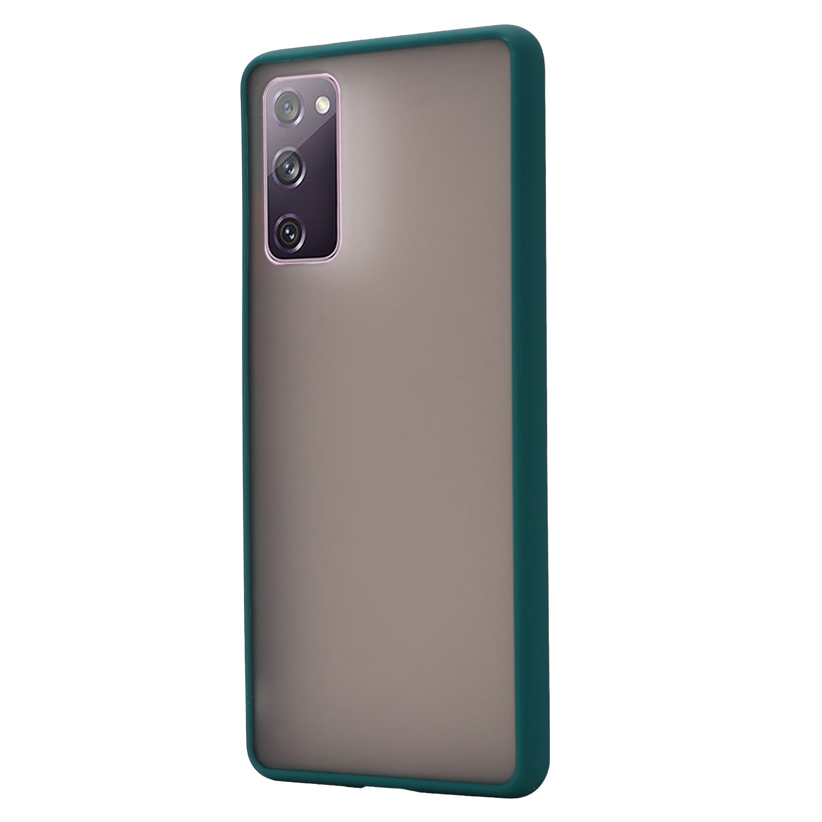 Matte Surface Skin-Touch-Feeling PC + TPU Hybrid Phone Protective Case for Samsung Galaxy S20 FE/S20 Fan Edition/S20 FE 5G/S20 Fan Edition 5G/S20 Lite - Green