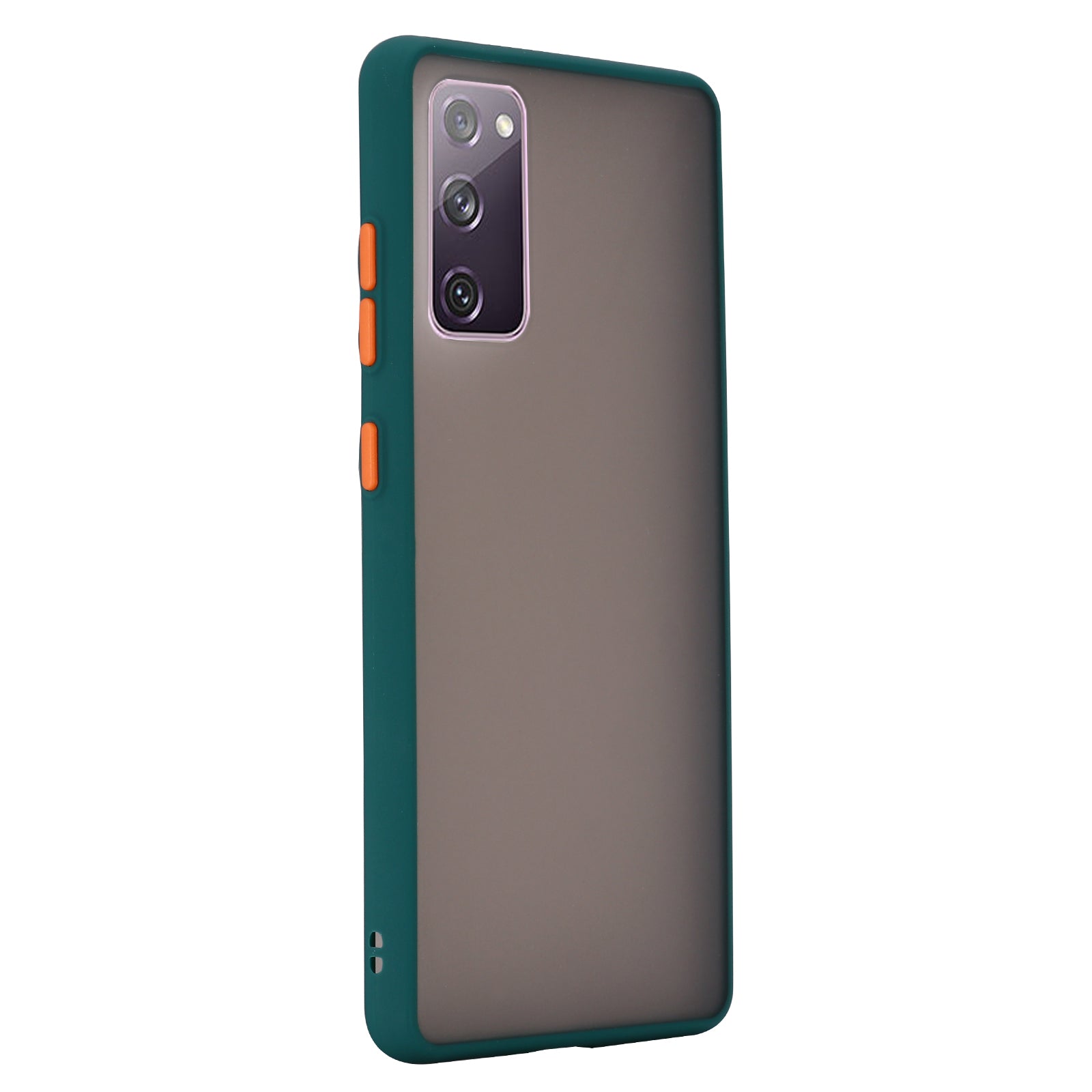 Matte Surface Skin-Touch-Feeling PC + TPU Hybrid Phone Protective Case for Samsung Galaxy S20 FE/S20 Fan Edition/S20 FE 5G/S20 Fan Edition 5G/S20 Lite - Green