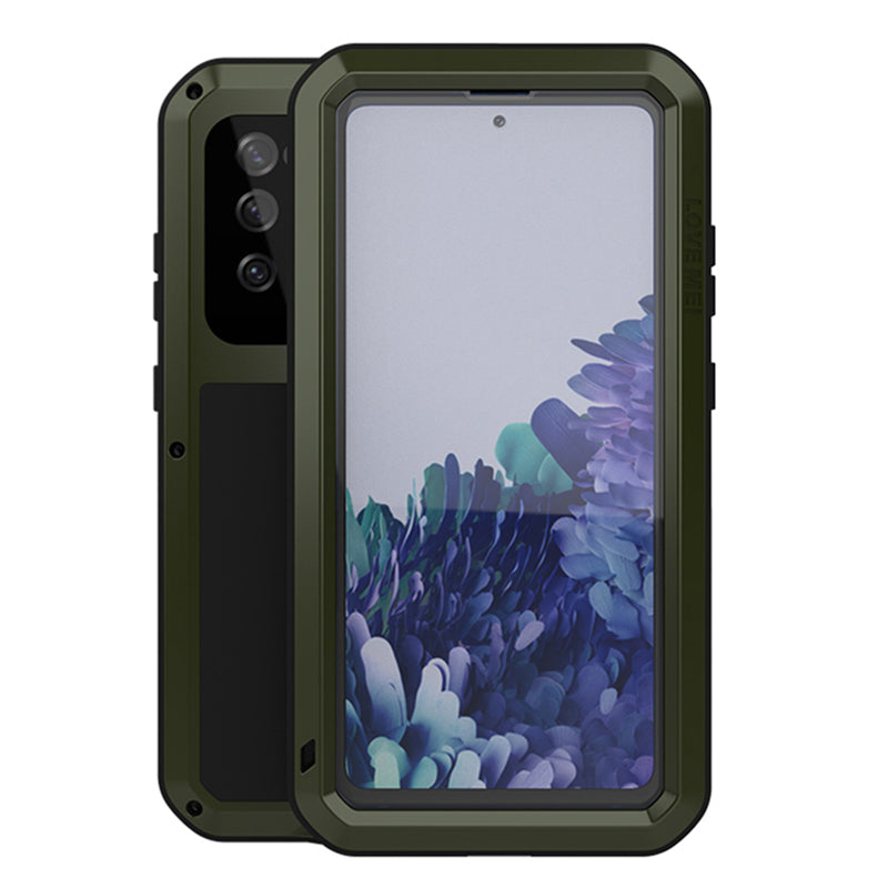 LOVE MEI Shockproof Dropproof Dustproof Protector Case for Samsung Galaxy S20 FE 4G/5G/2022/S20 Lite - Green