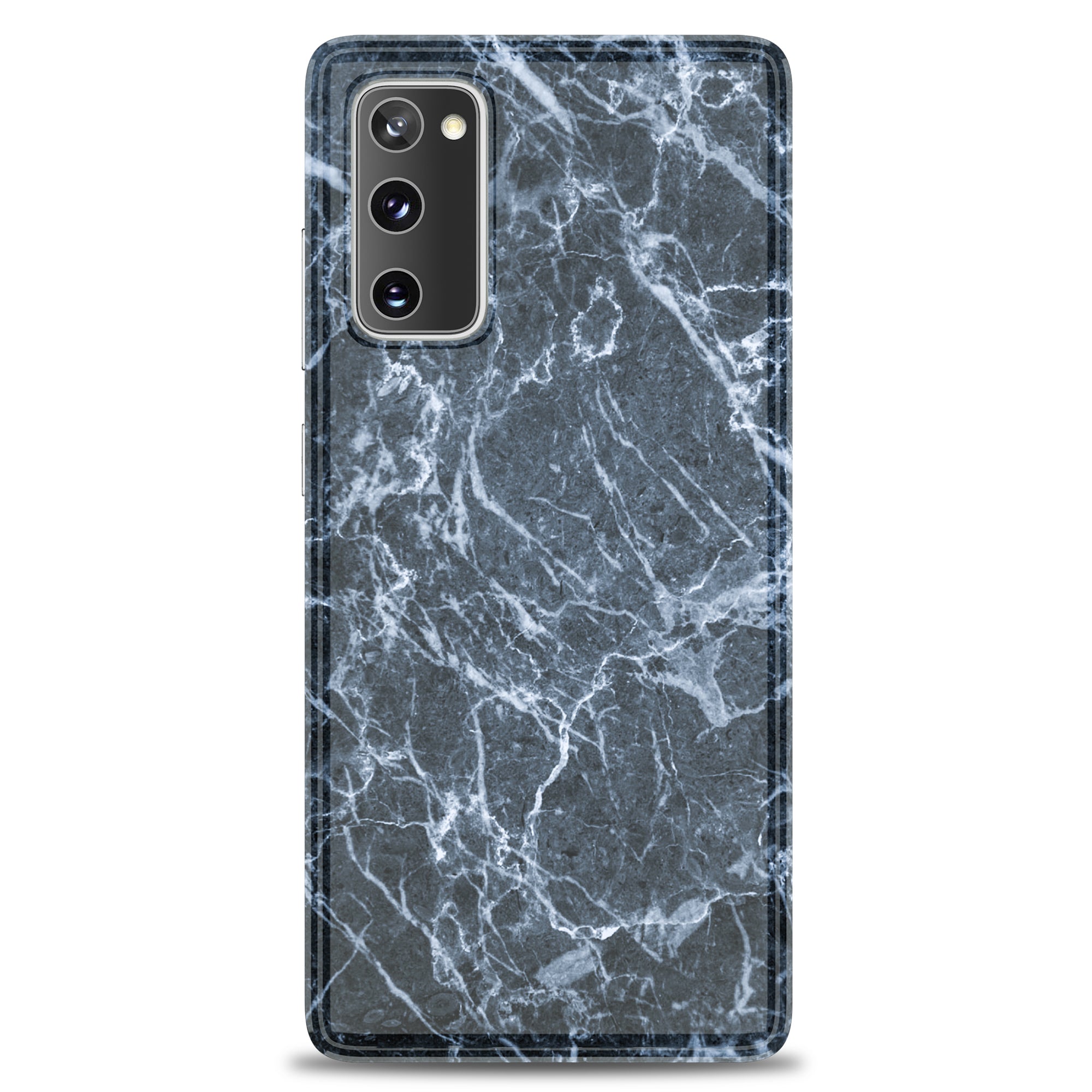 For Samsung Galaxy S20 FE 4G/5G/S20 Lite/S20 FE 2022 MF Glossy Marble Pattern Printing TPU Phone Cover Case - Grey